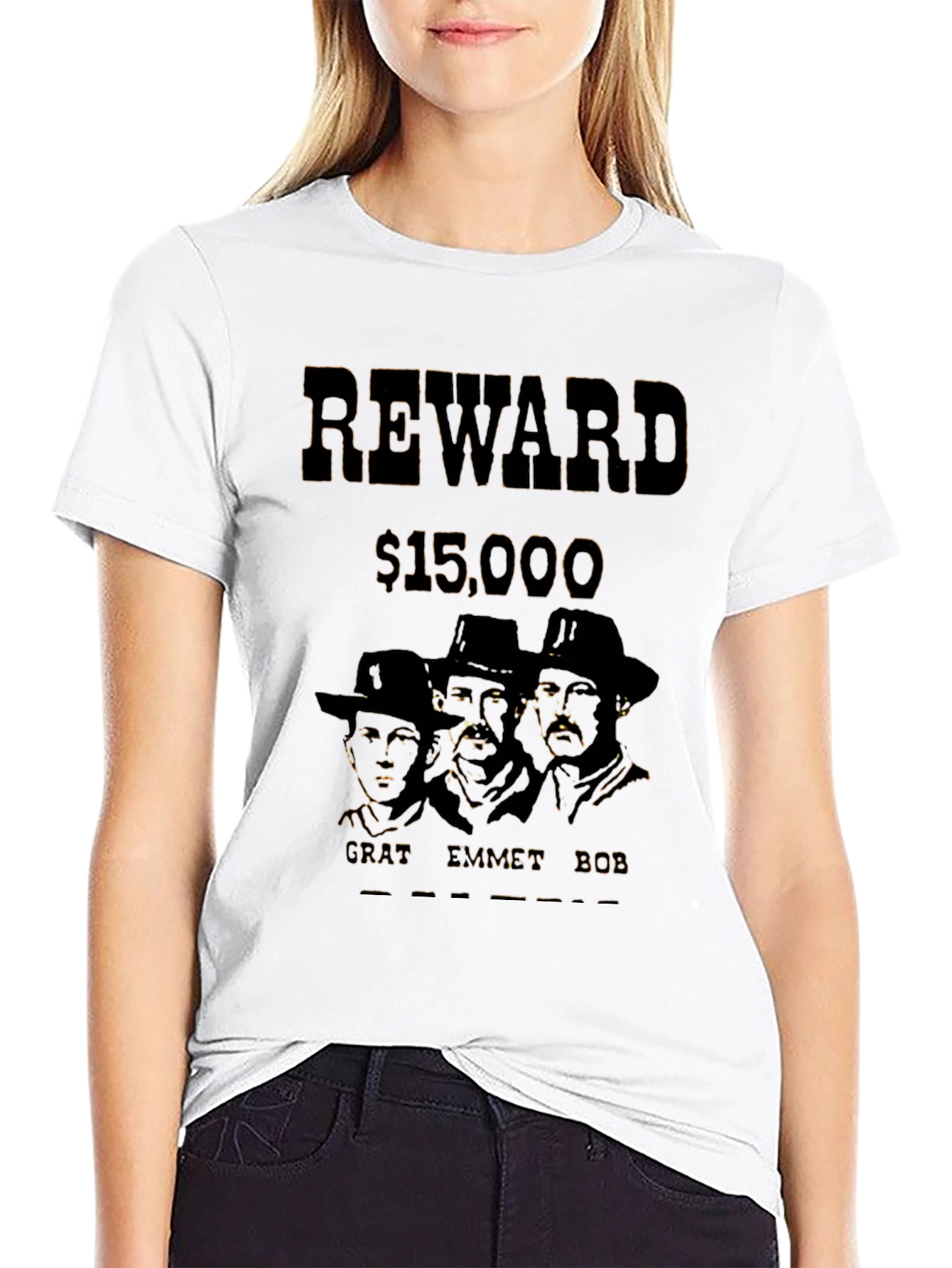 Black Vintage Reward T-Shirt - Cratt Emmett Bob view 9