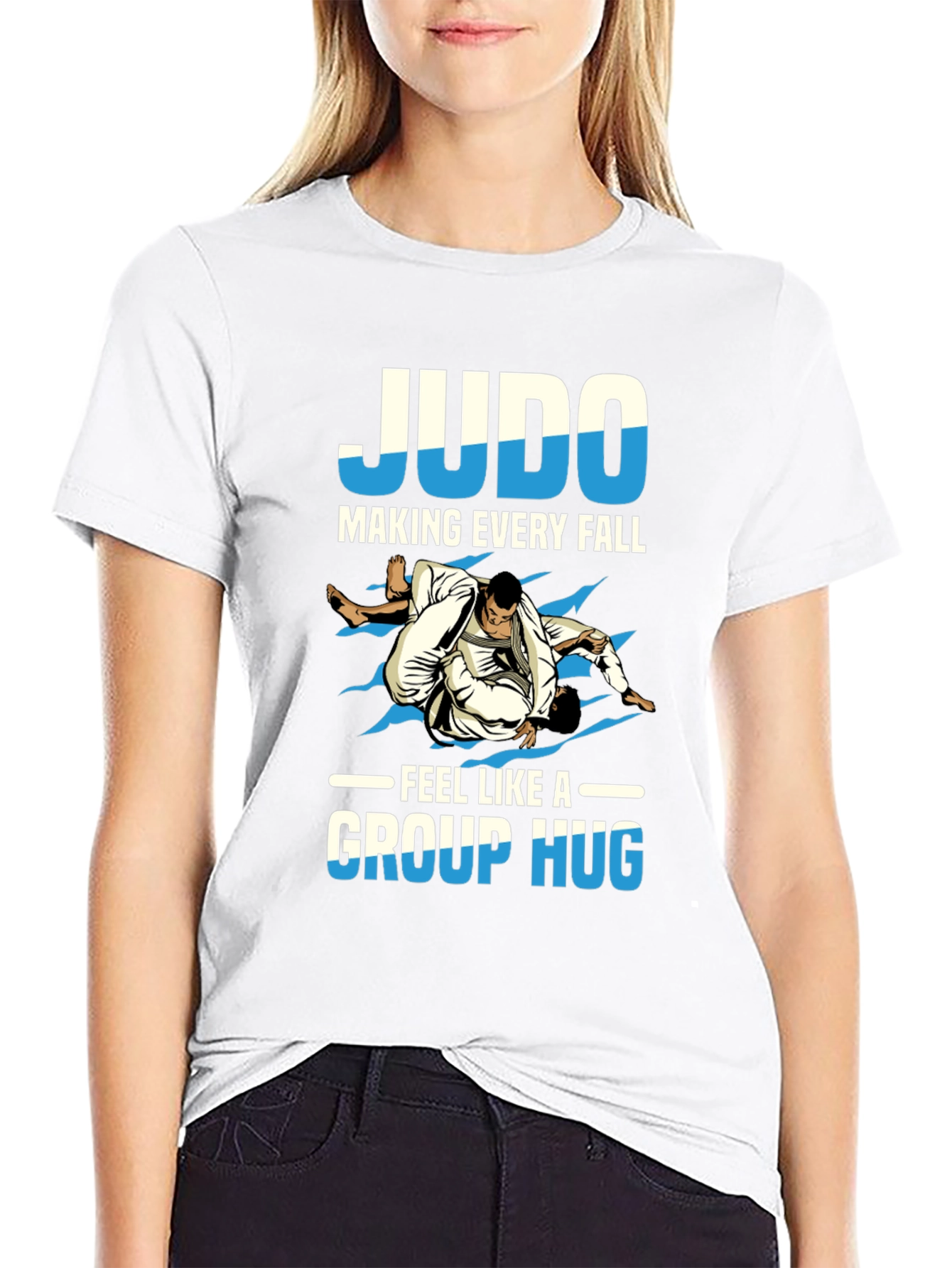 Black Judo Group Hug T-Shirt view 9