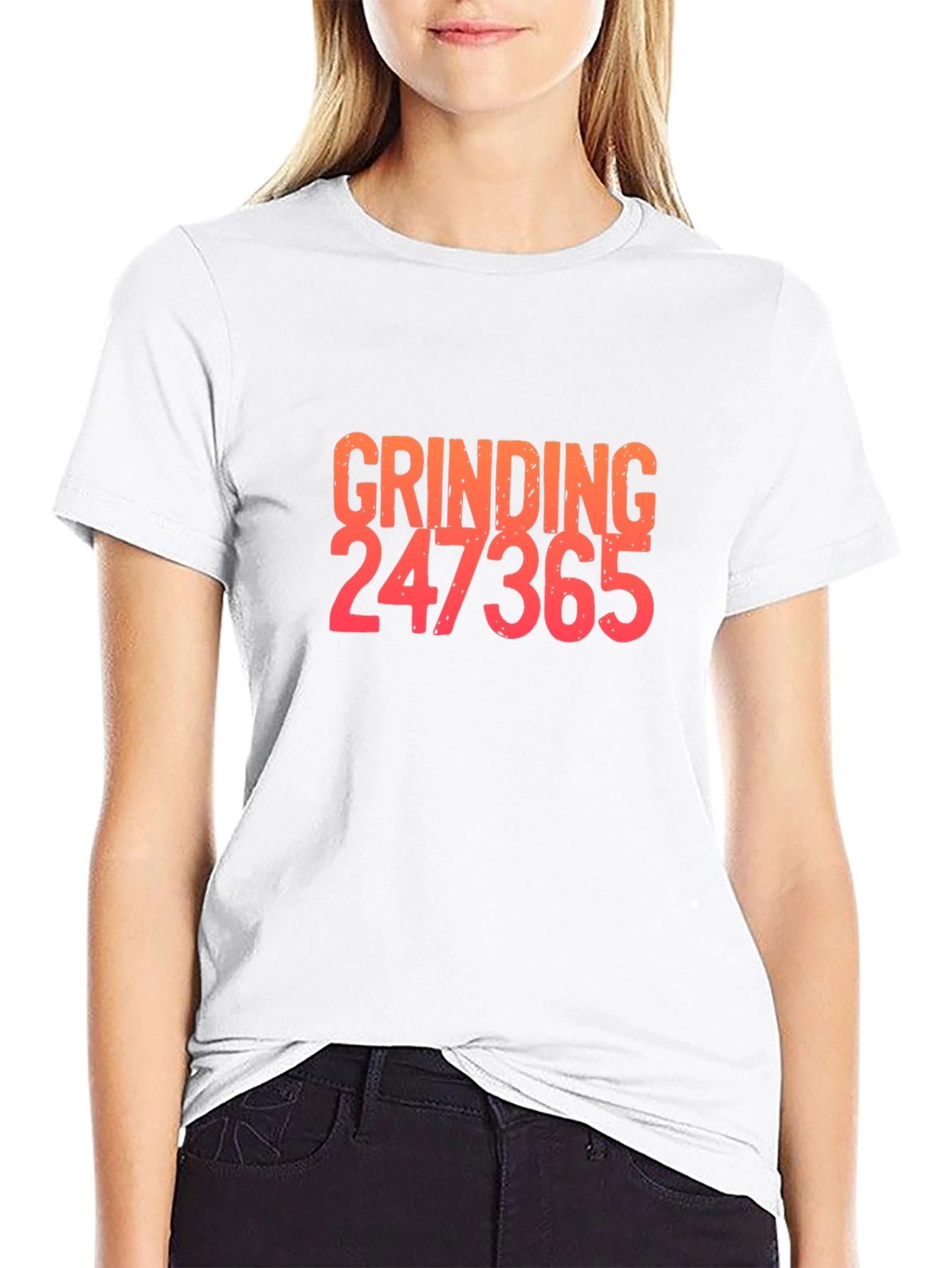 Black Grinding 247365 Graphic Tee - Black Cotton Blend Shirt view 9