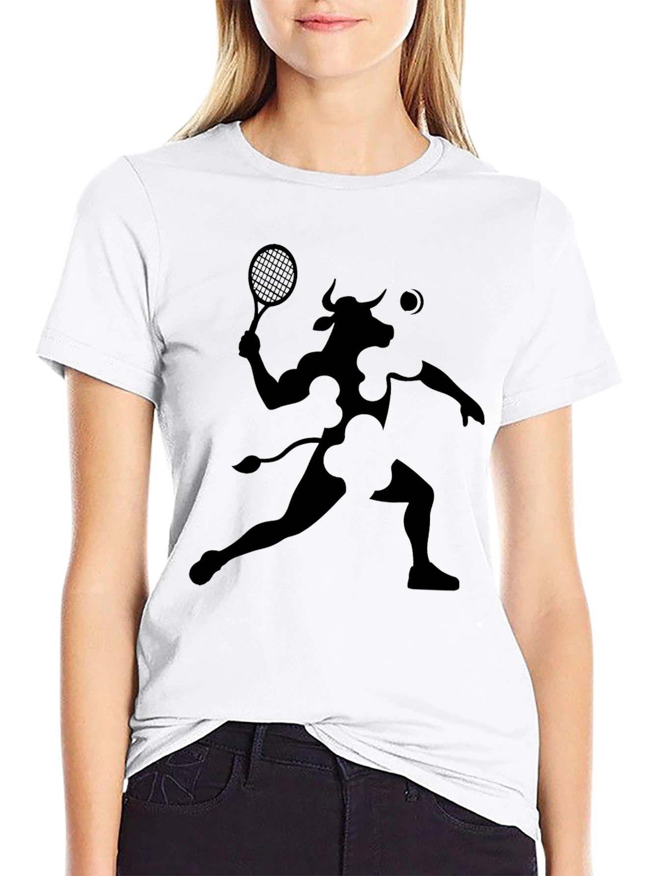 Black Tennis Bull Black T-Shirt view 9
