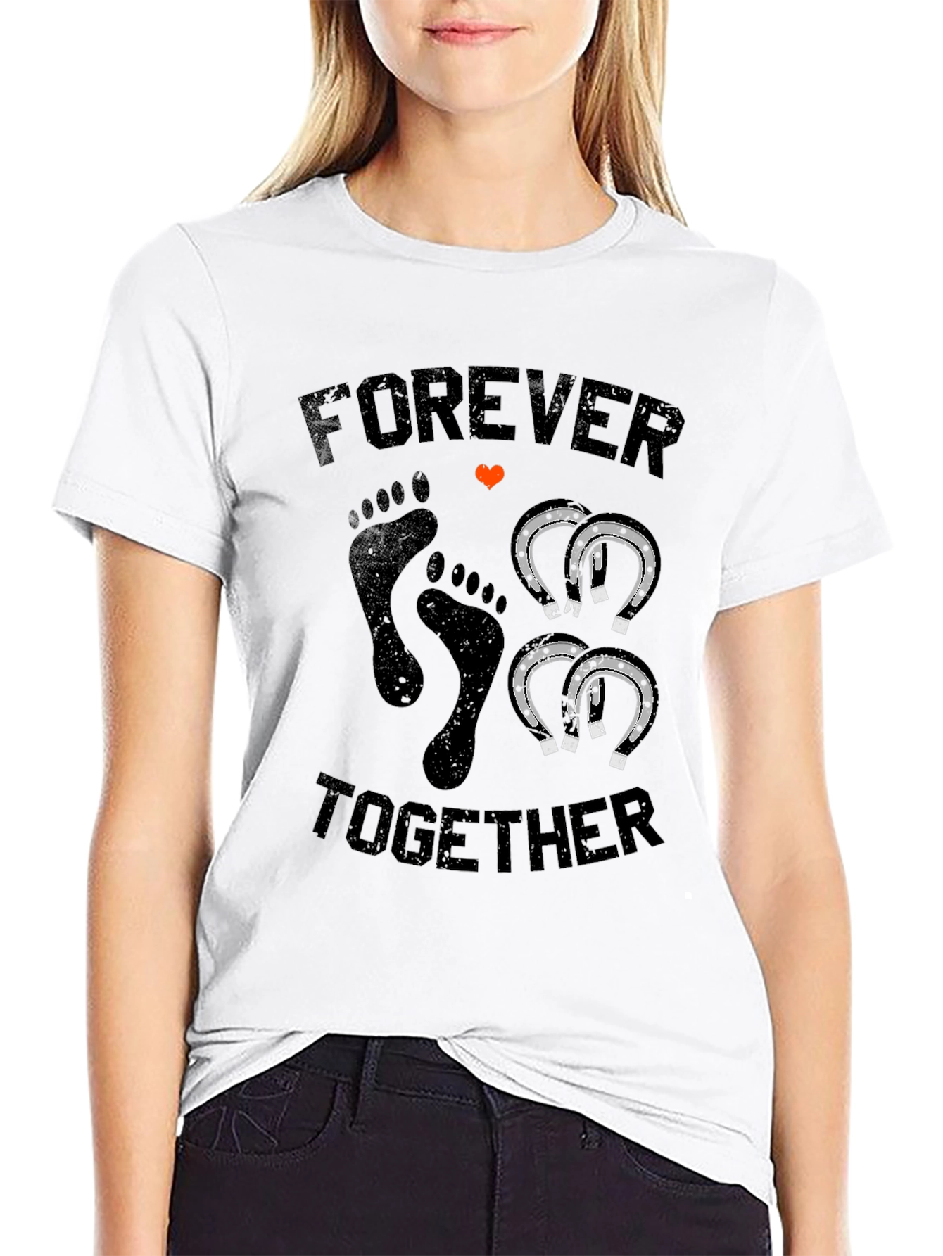 Black Forever Together Graphic Tee view 9