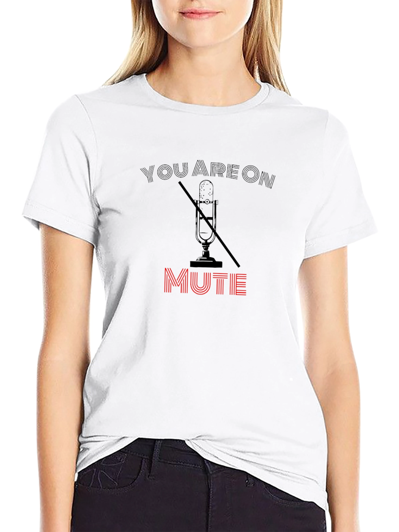 Black You Are On Mute Graphic Tee view 9