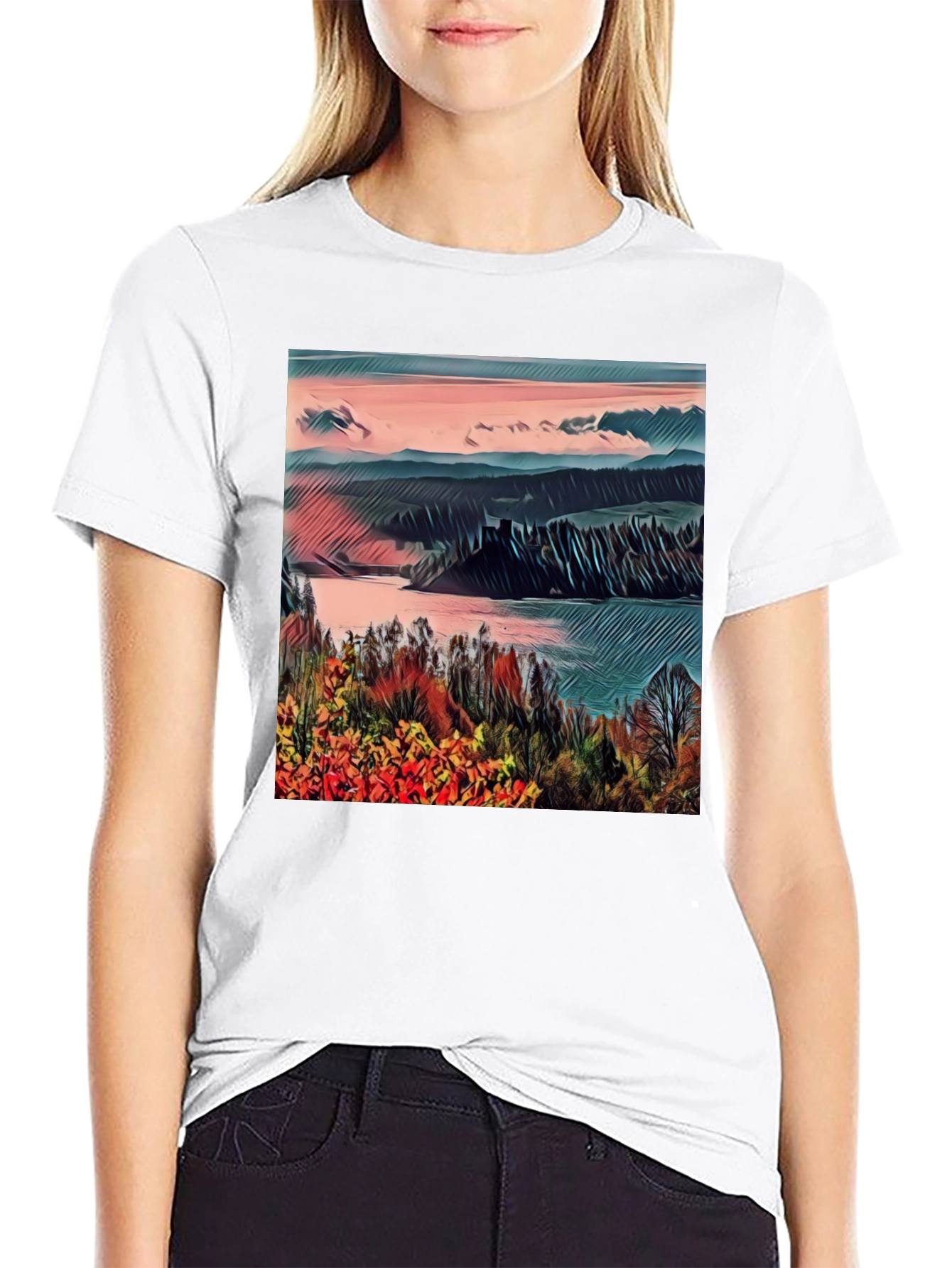 Scenic Landscape Graphic Tee - 9