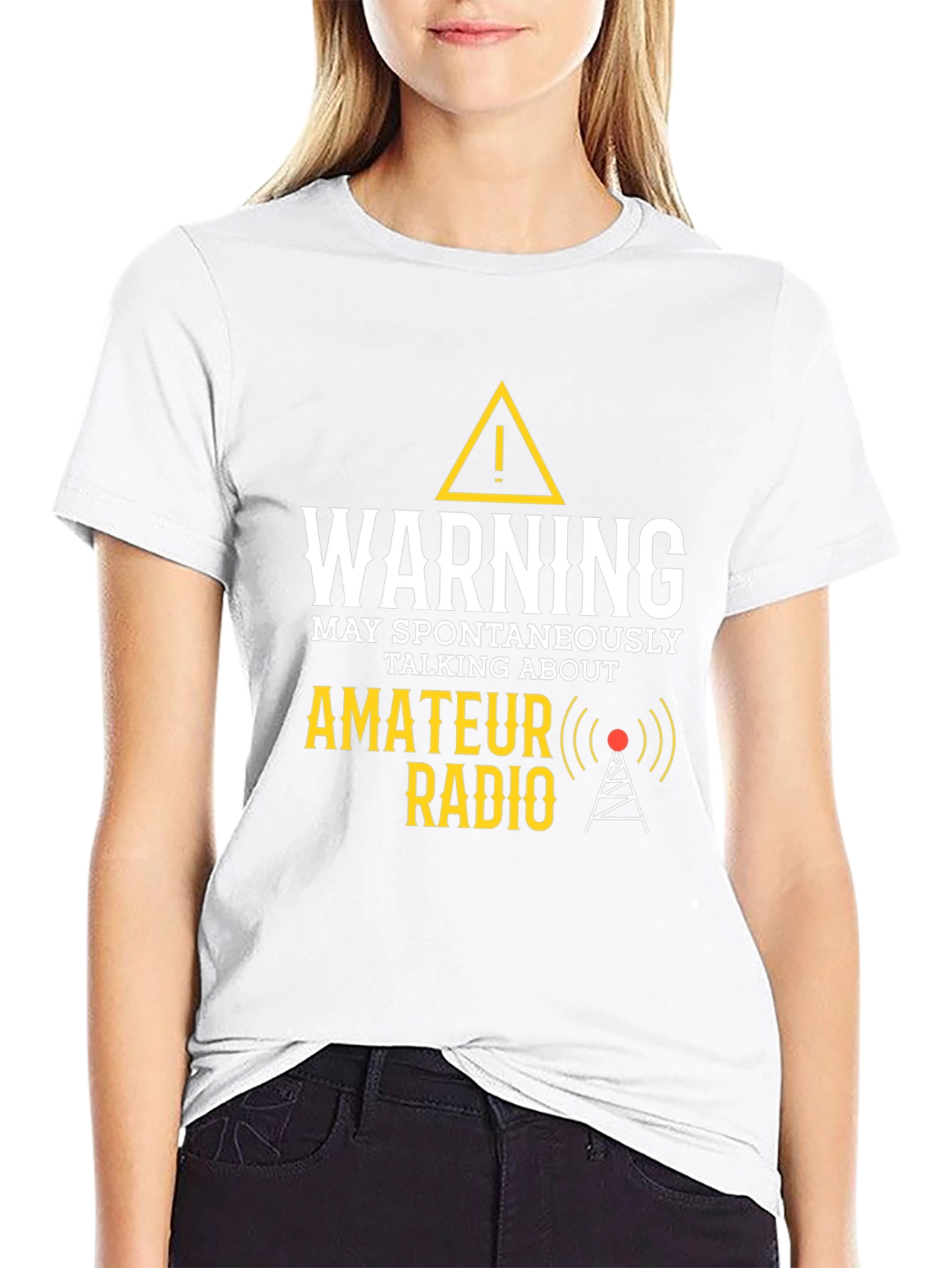 Black Warning: Amateur Radio T-Shirt - Funny Ham Radio Operator Tee view 9