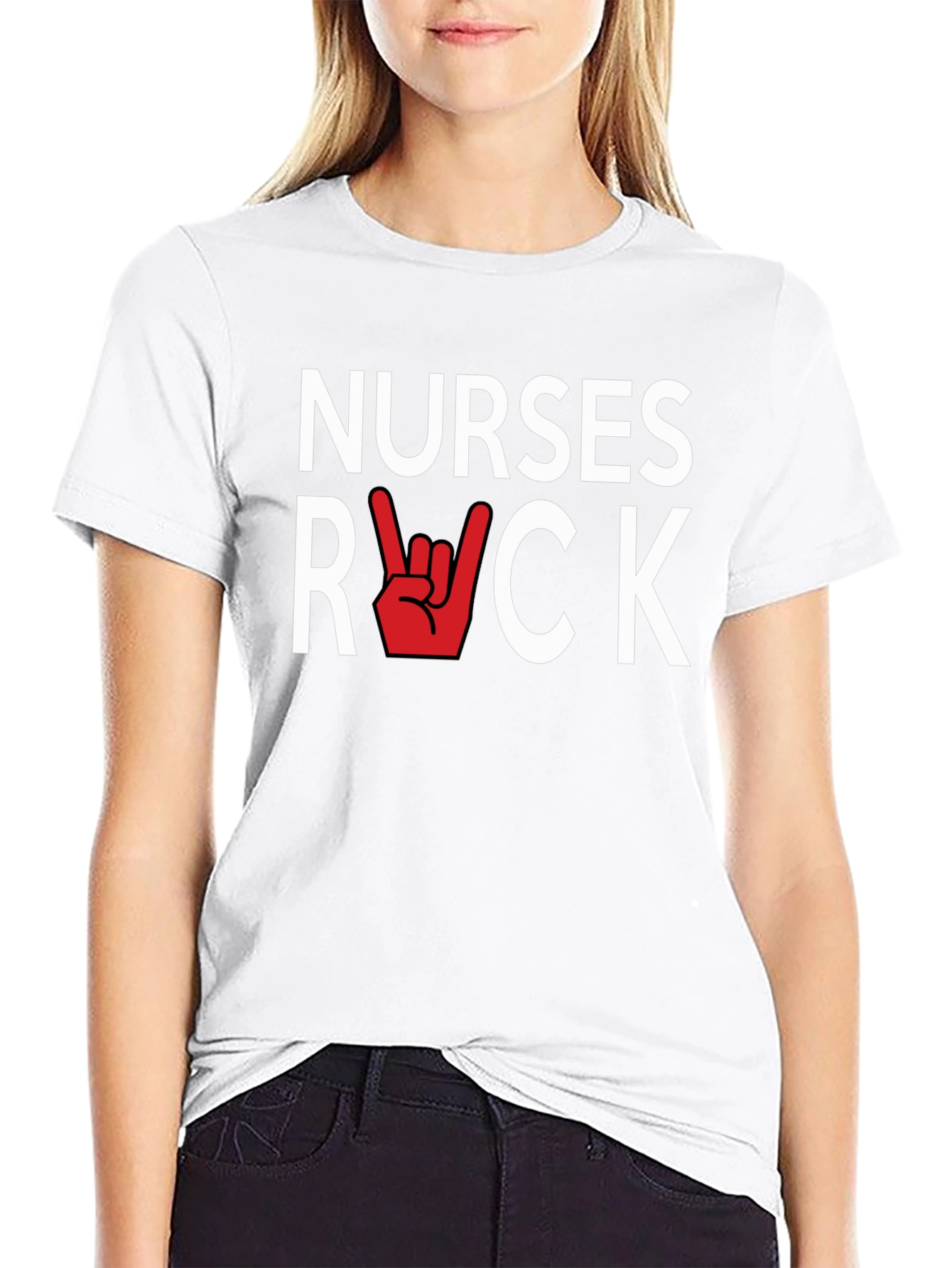 Black Nurses Rock Graphic Tee - Stylish & Comfortable view 9