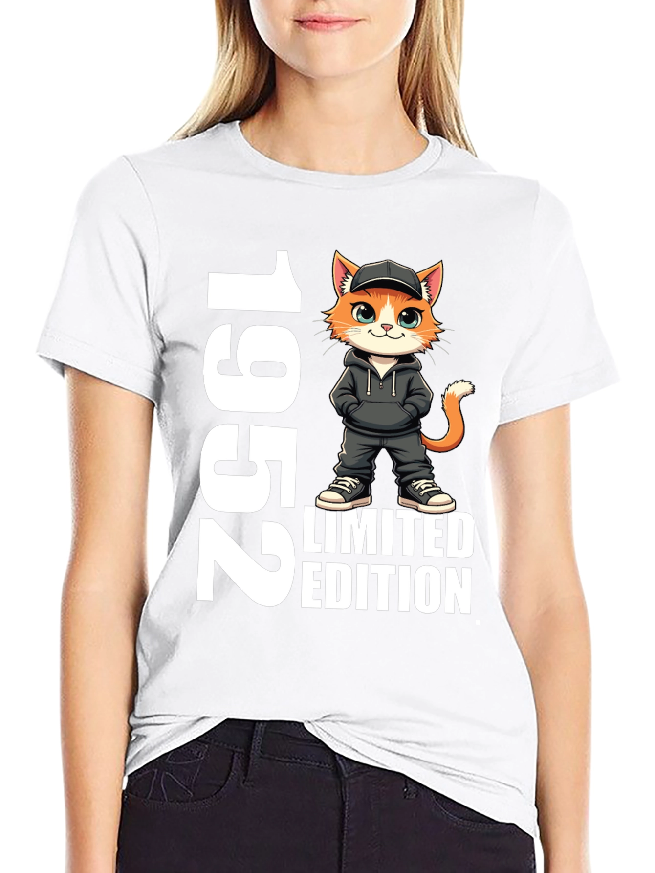 Black 1952 Limited Edition Cat T-Shirt view 9