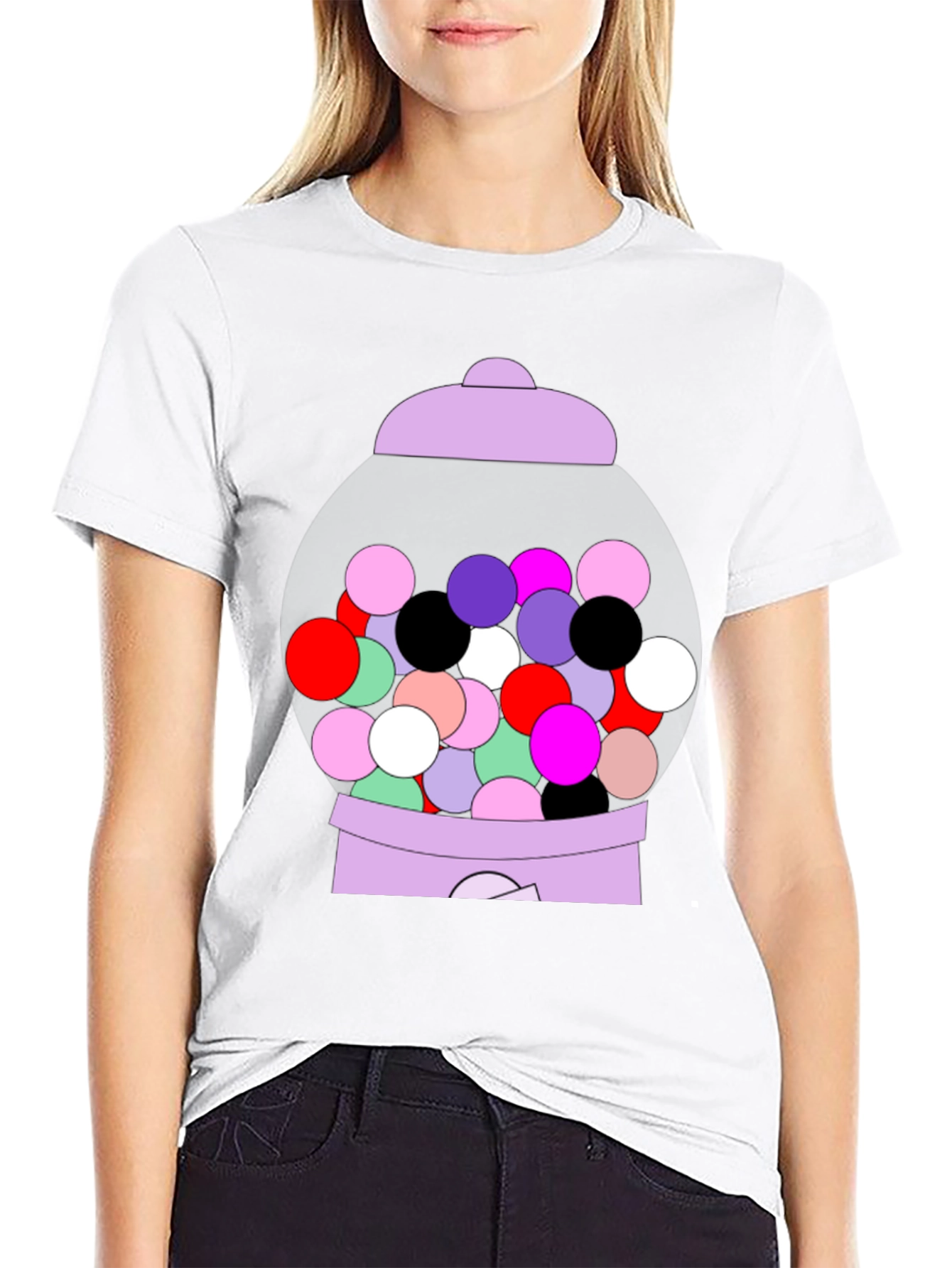 Black Gumball Machine Graphic Tee view 9
