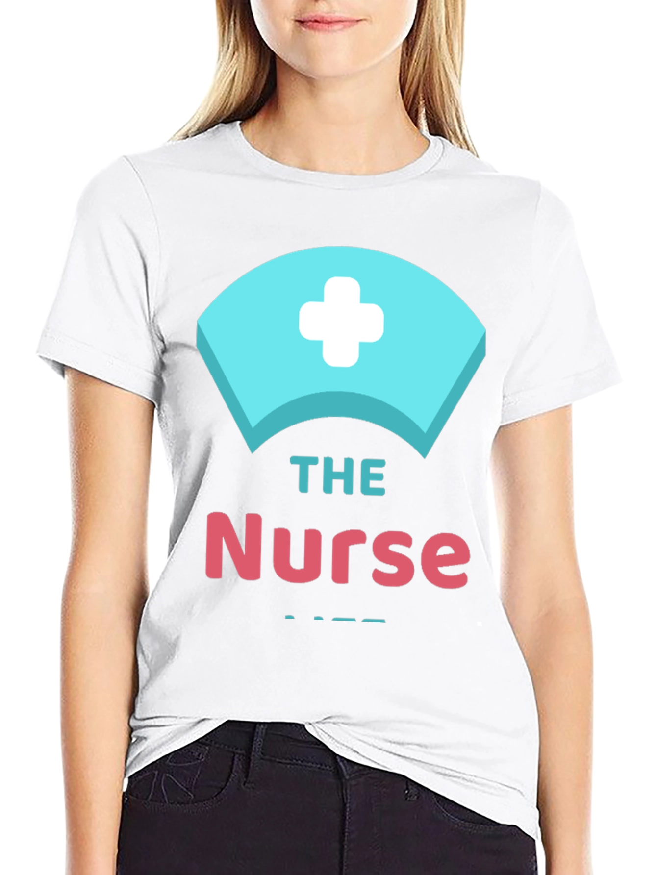 Black The Nurse Graphic Tee - Medical Apparel view 9