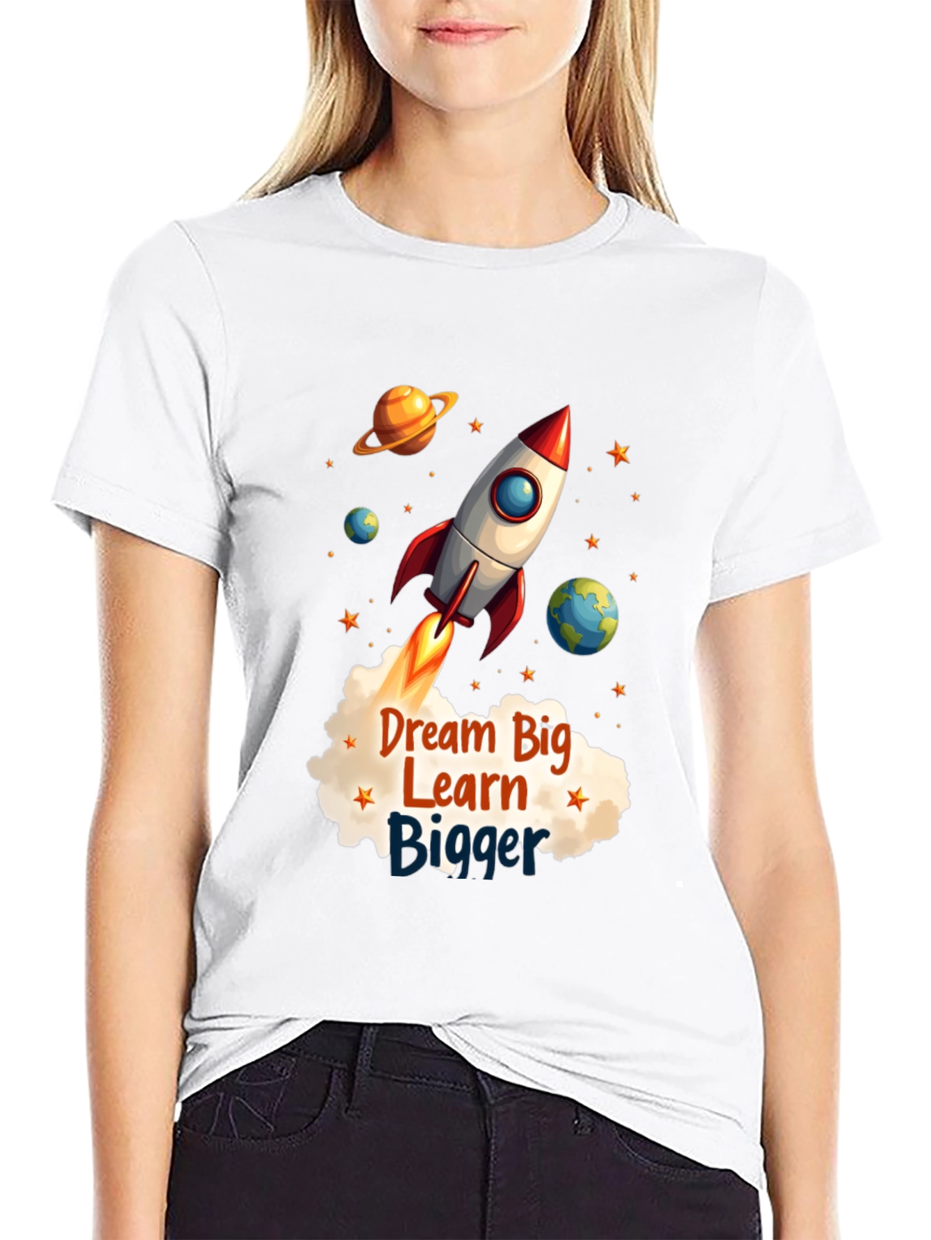 Black Dream Big Rocket T-Shirt view 9