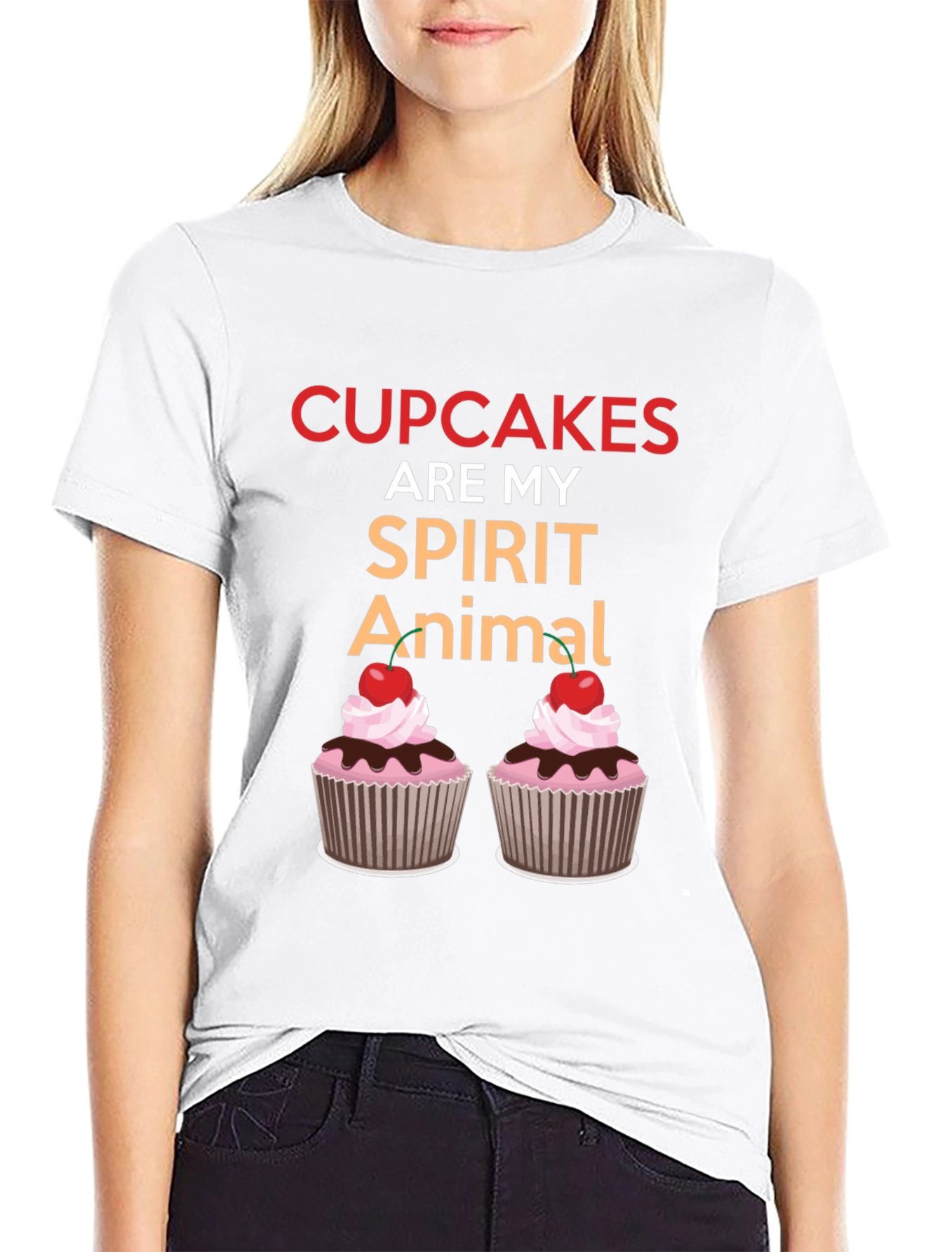 Cupcakes Are My Spirit Animal T-Shirt, Funny Dessert Tee - 9