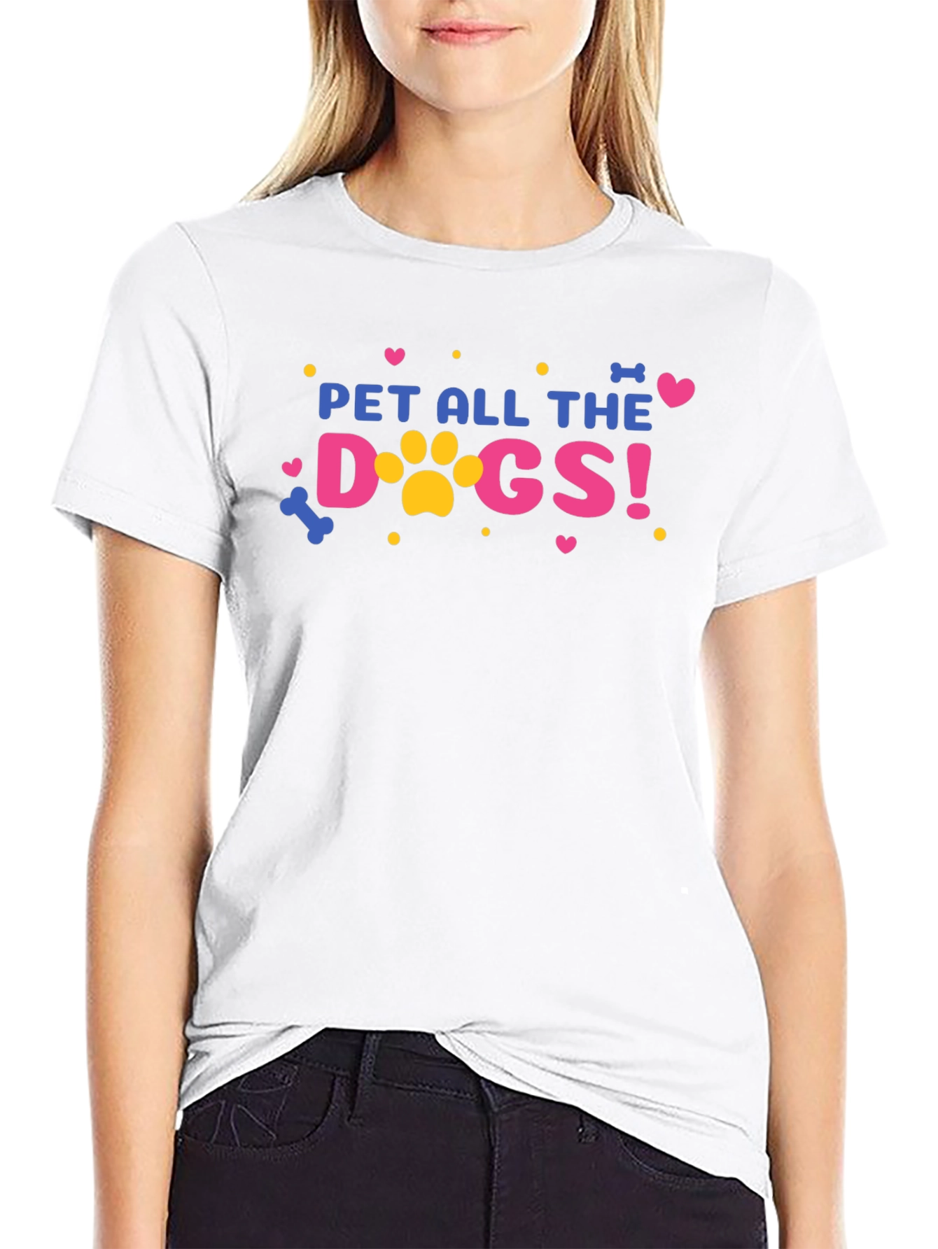 Black Pet All the Dogs! Graphic T-Shirt view 9