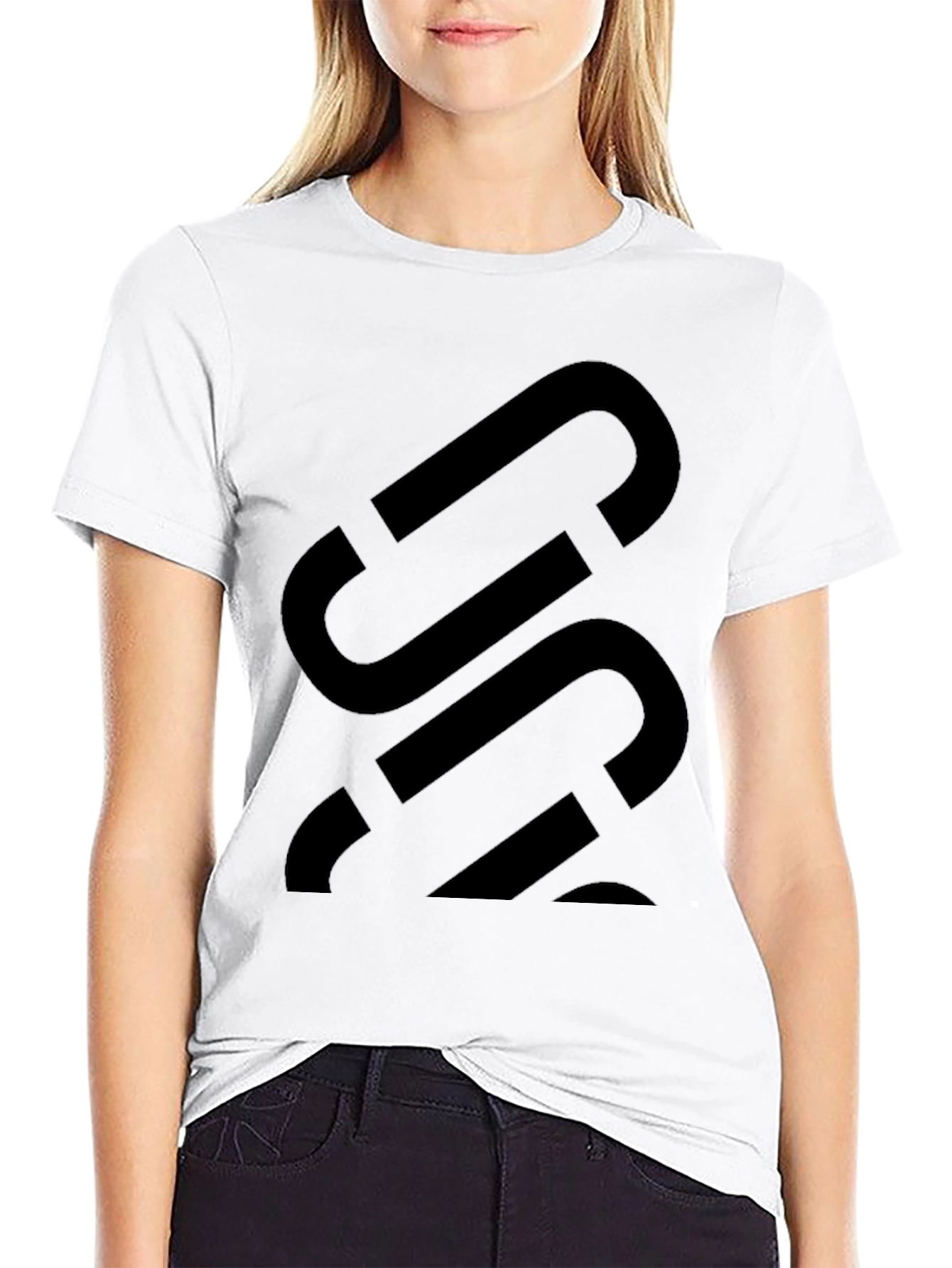 Black Modern Black Graphic Tee - Bold Statement Shirt view 9