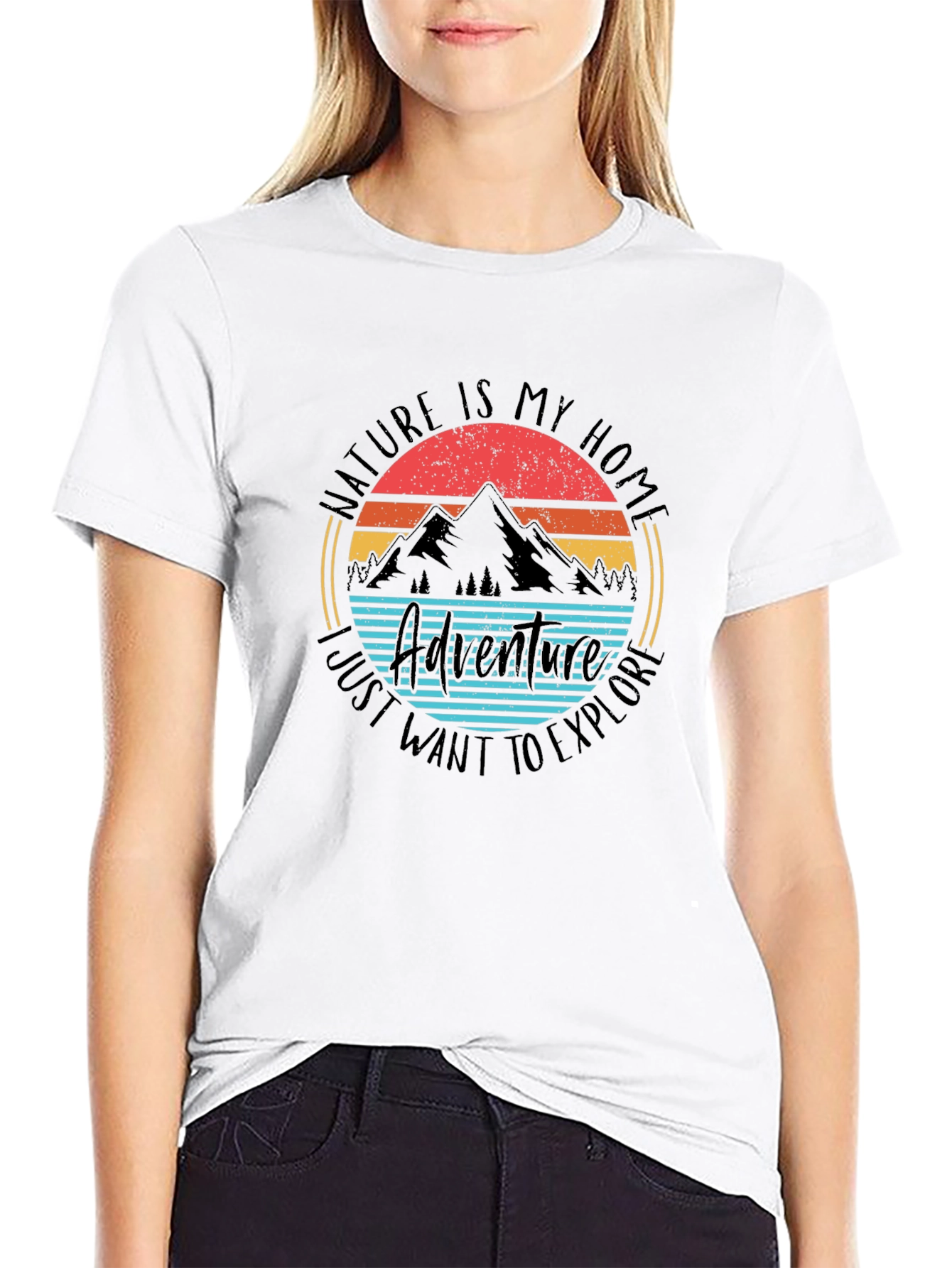 Black Nature Adventure T-Shirt: Explore Your Home view 9