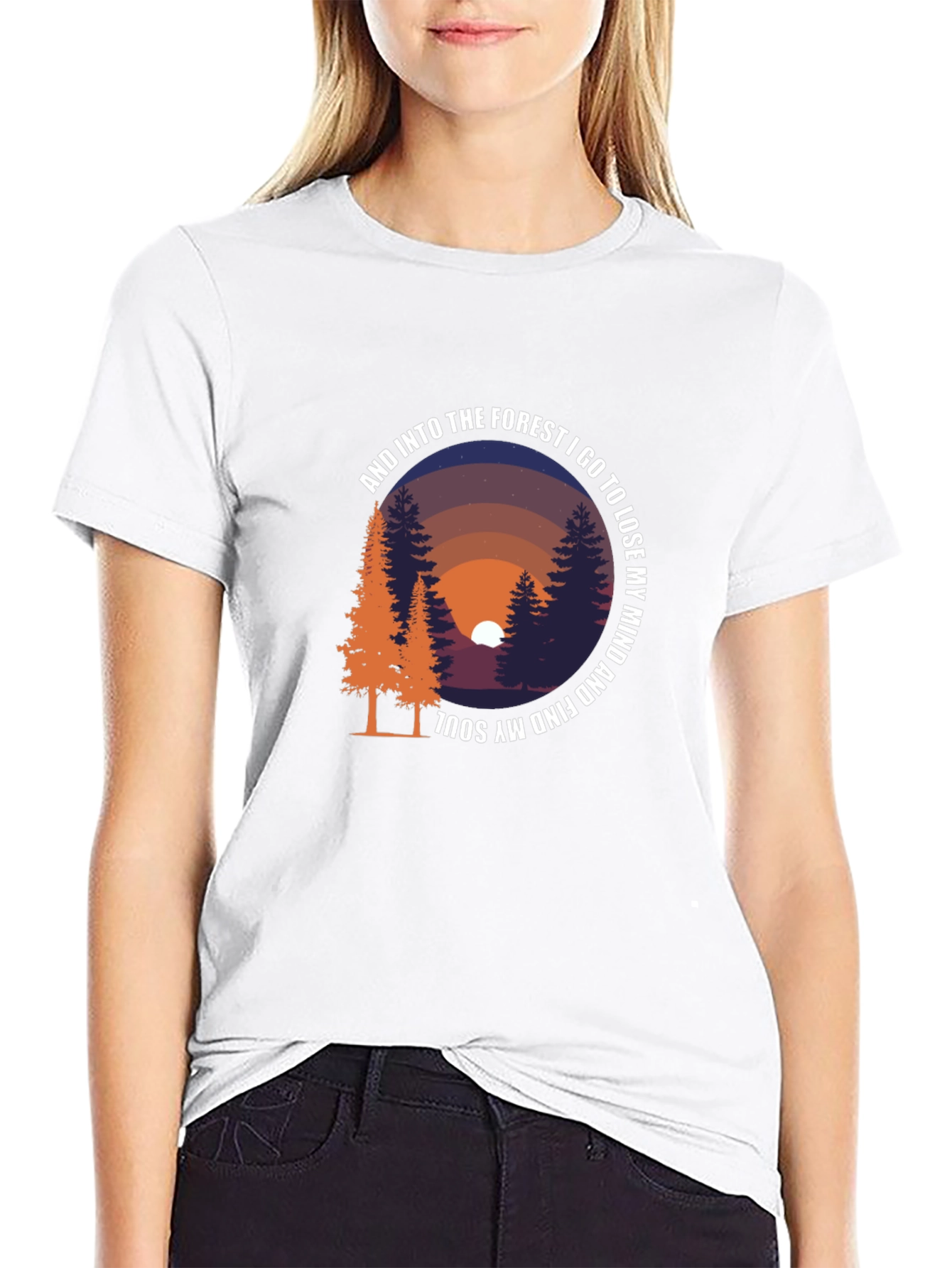 Black Forest Mind Soul Graphic T-Shirt view 9