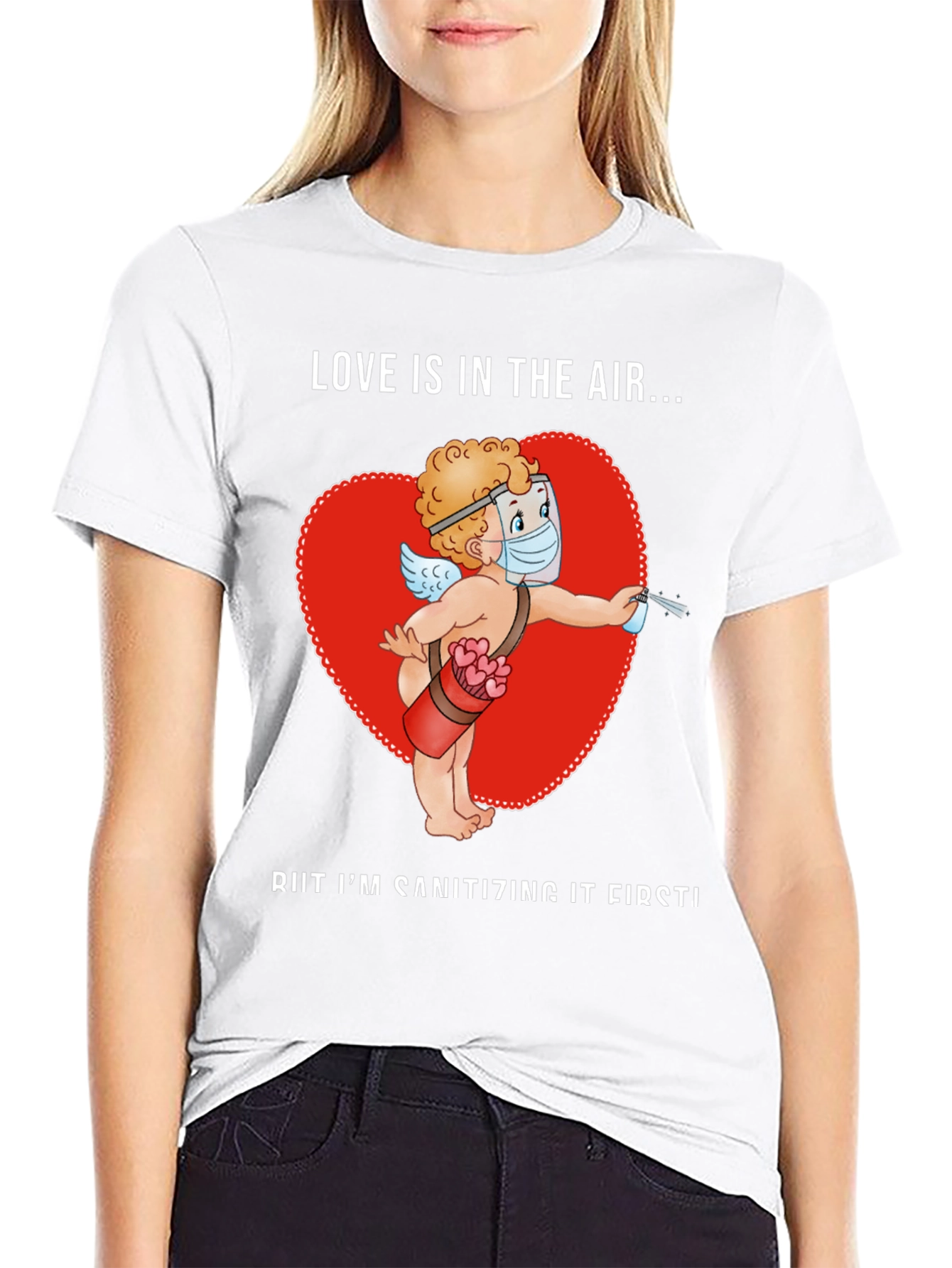 Black Sanitizing Cupid T-Shirt view 9