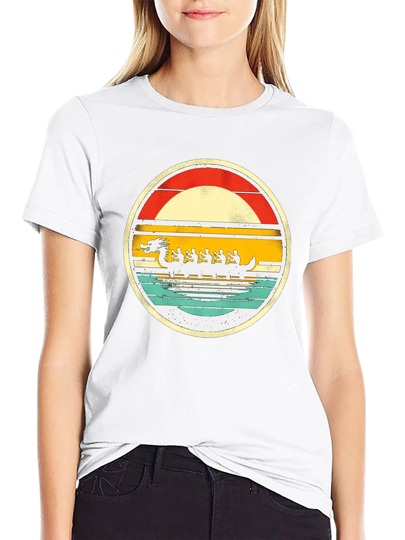 Black Dragon Boat Festival Graphic Tee view 9