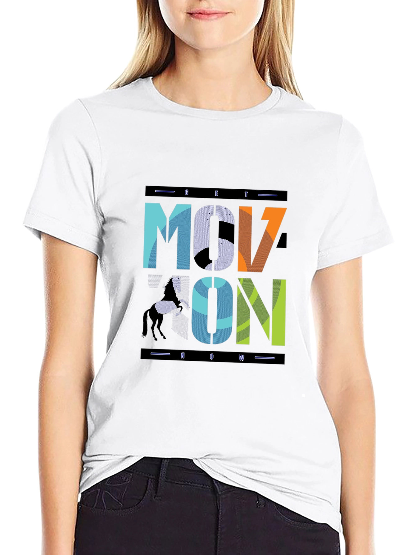 Black Move On Graphic Tee - Stylish Comfort view 9
