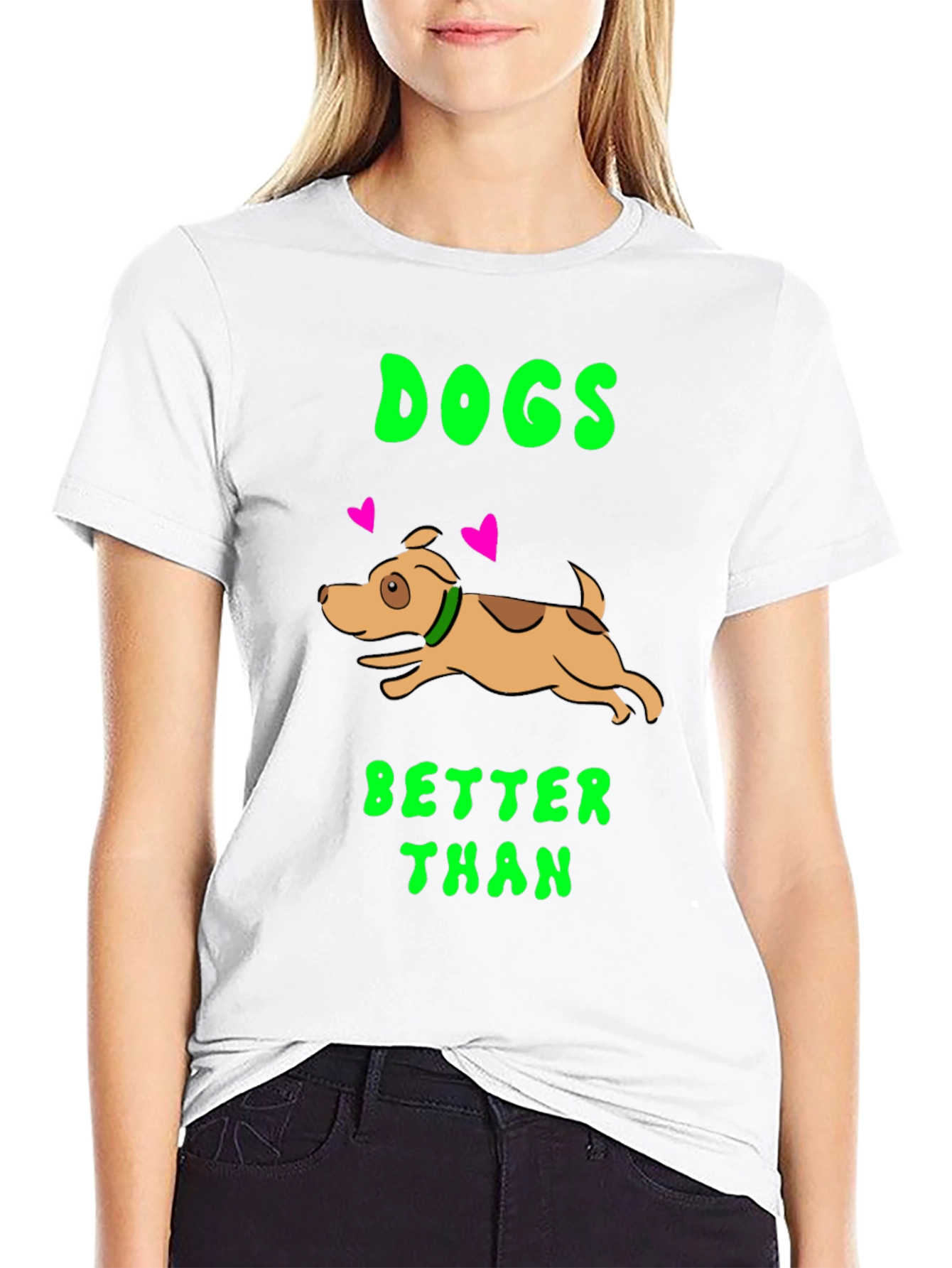 Black Dogs Better Than T-Shirt - Black Cotton Dog Lover Tee view 9