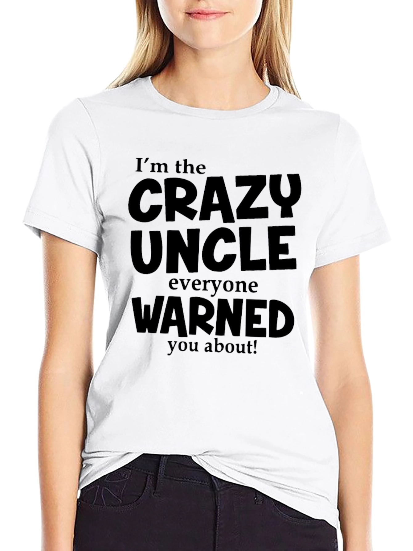 Black Crazy Uncle T-Shirt view 9