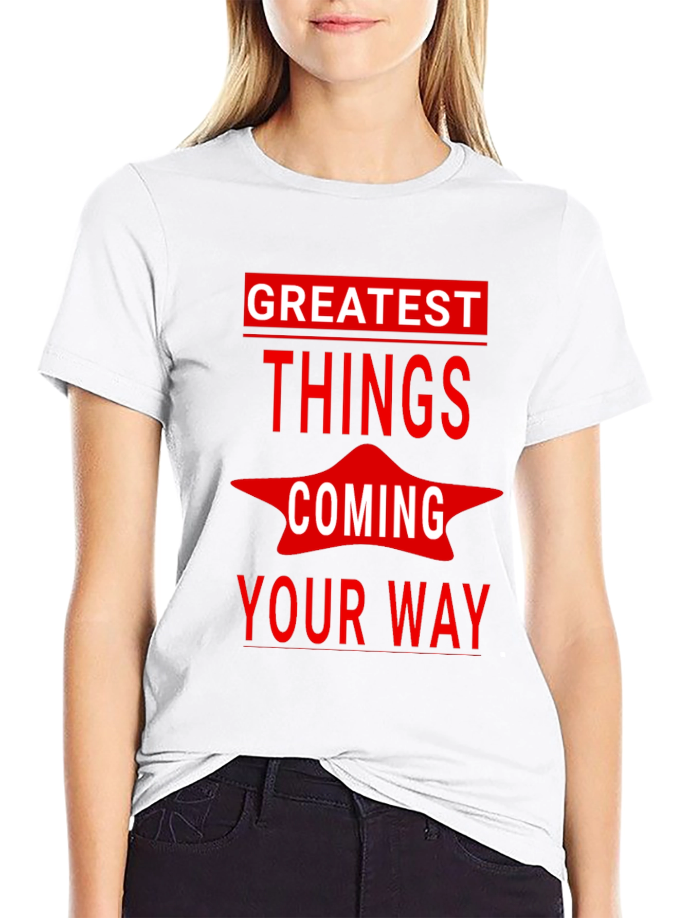Black Greatest Things Coming Your Way Graphic Tee view 9