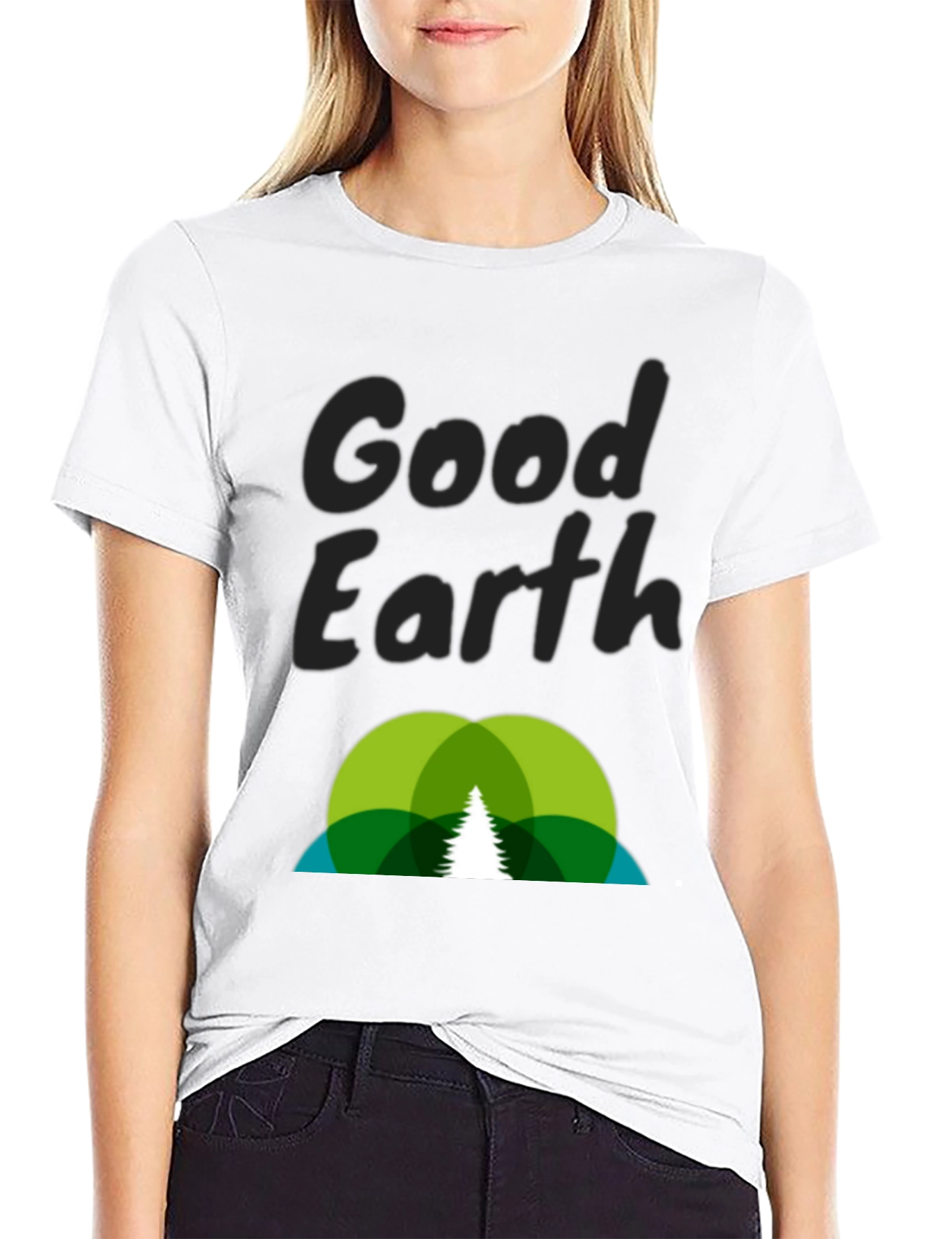 Black Good Earth Graphic Tee - Nature Lover's Shirt view 9
