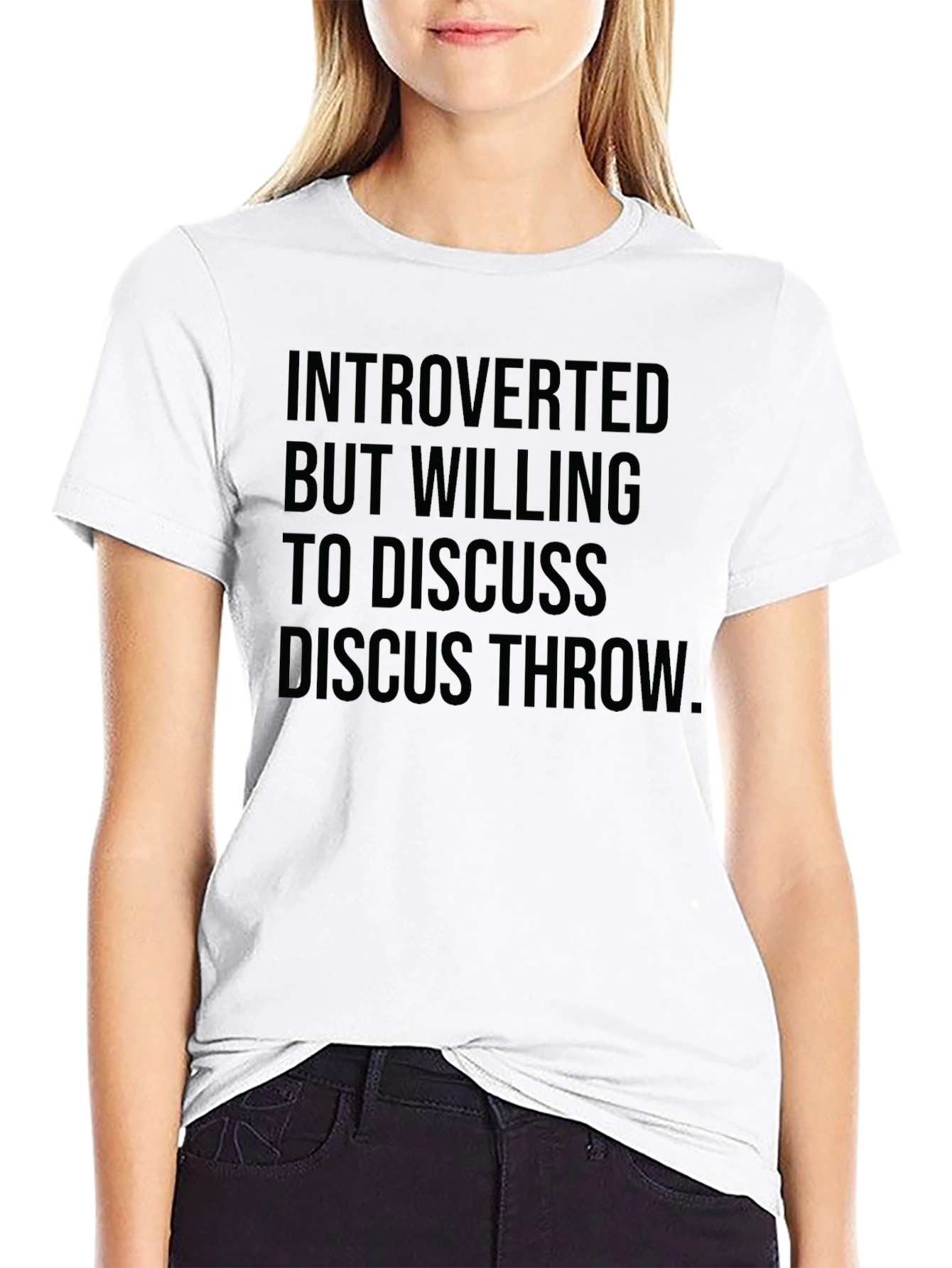Black Introverted Discus Throw Tee - Black view 9