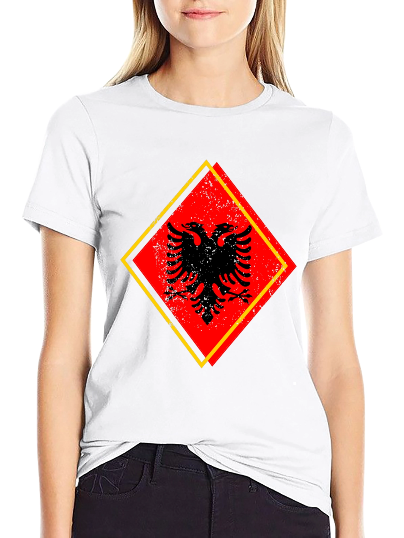 Albanian Eagle Graphic Tee - Black - 9