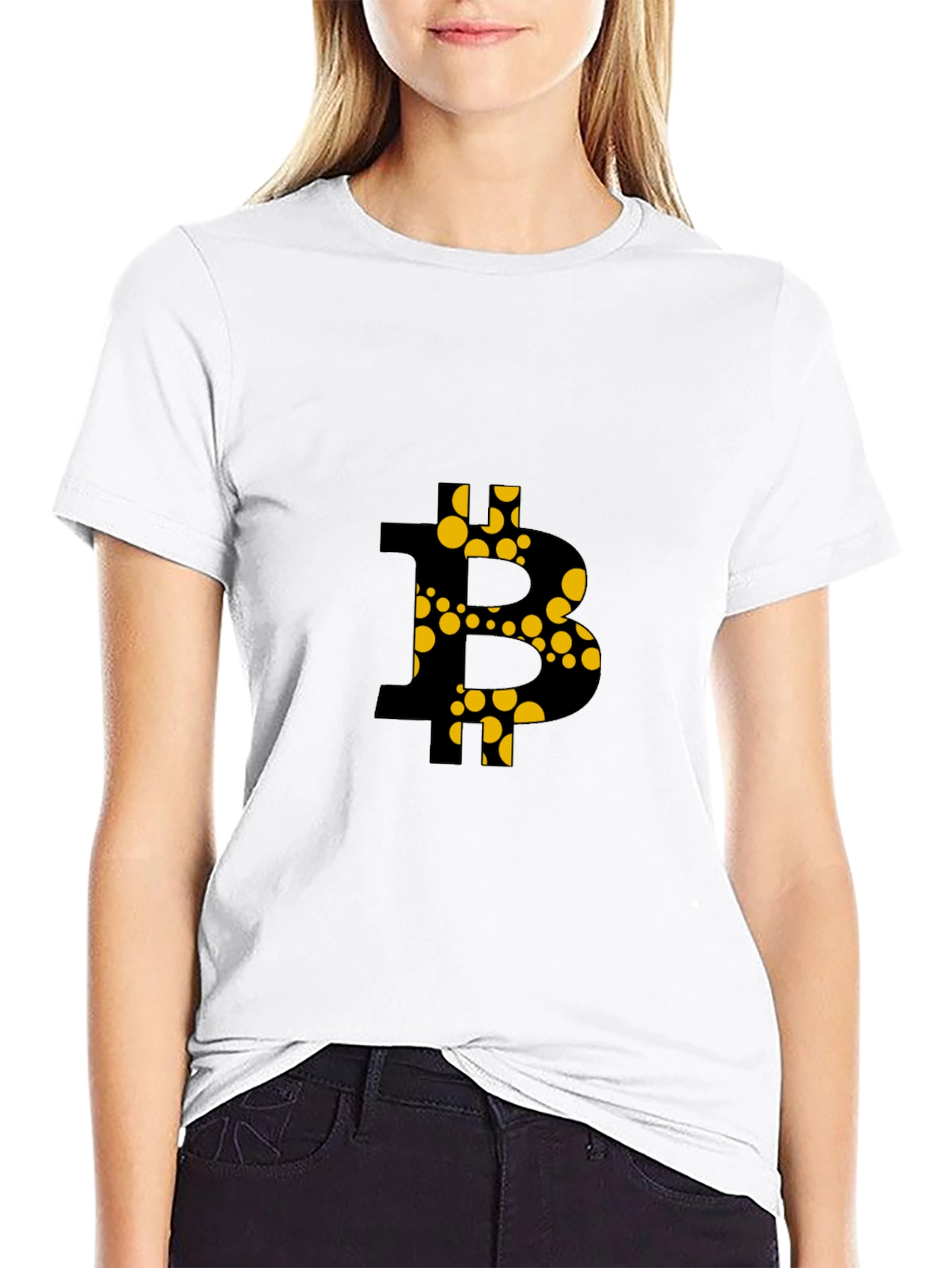 Black Bitcoin Graphic Tee - Black Crypto T-Shirt view 9
