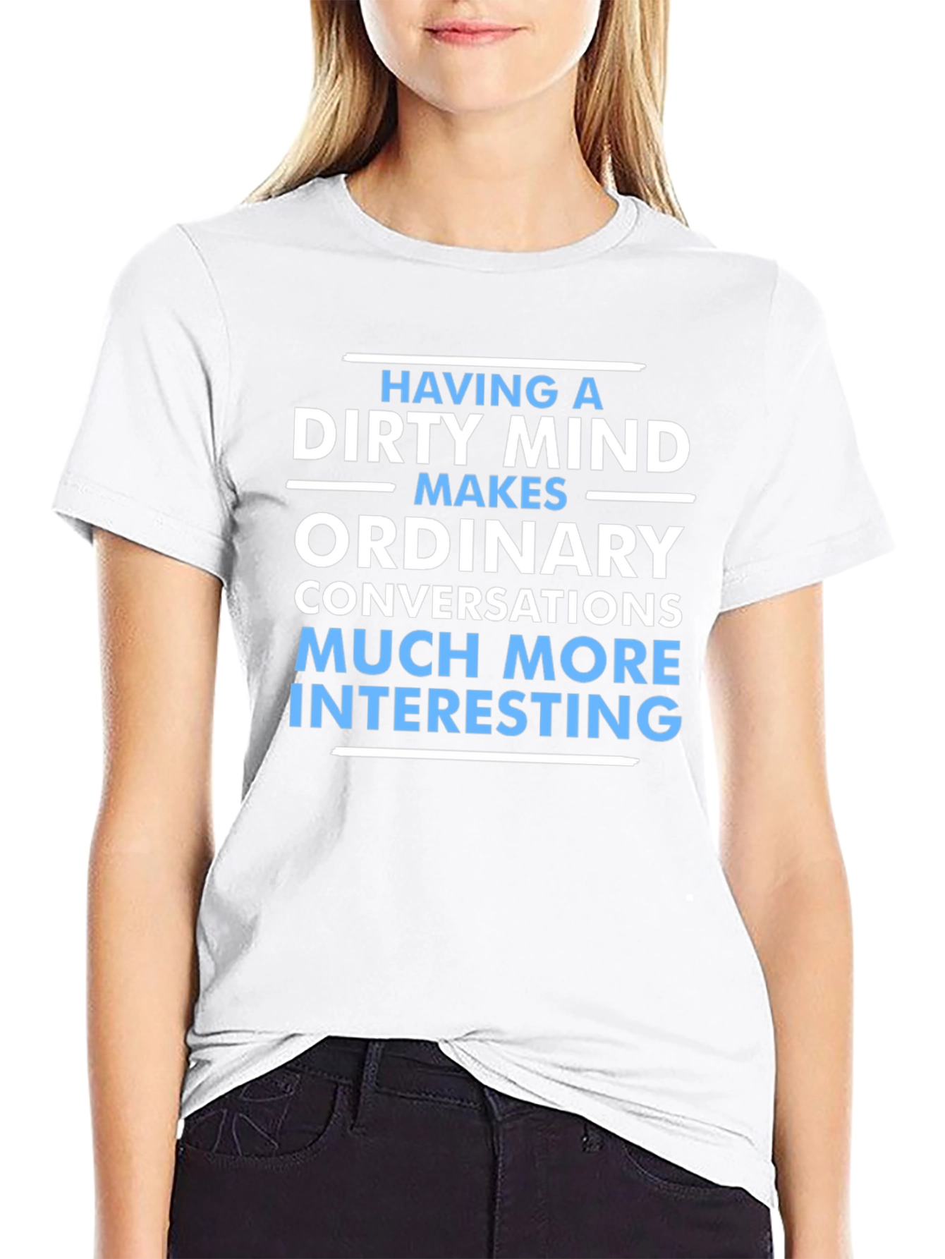 Black Dirty Mind Makes Things Interesting T-Shirt view 9