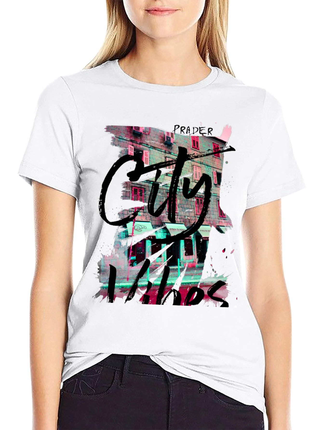 Black City Vibes Graphic T-Shirt - Black view 9