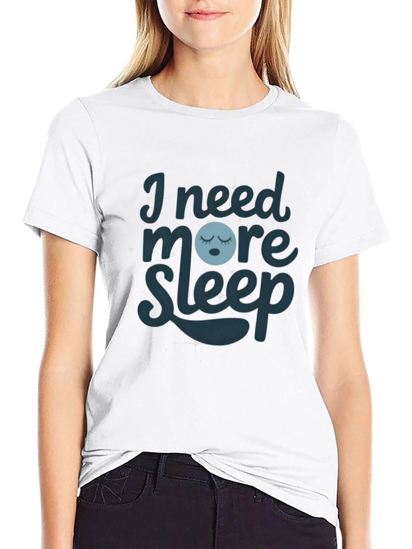 Black I Need More Sleep Graphic T-Shirt - Comfort Style view 9