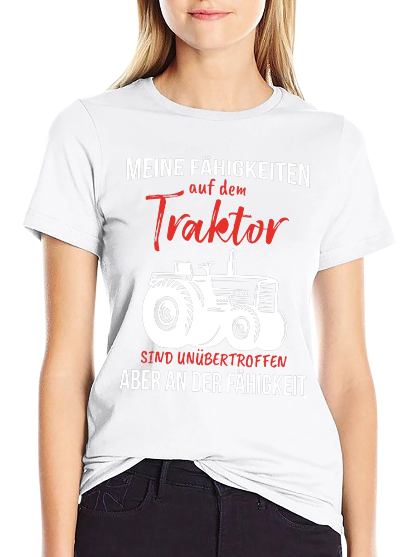 Black Tractor Skills Graphic Tee - Farm Life Shirt view 9