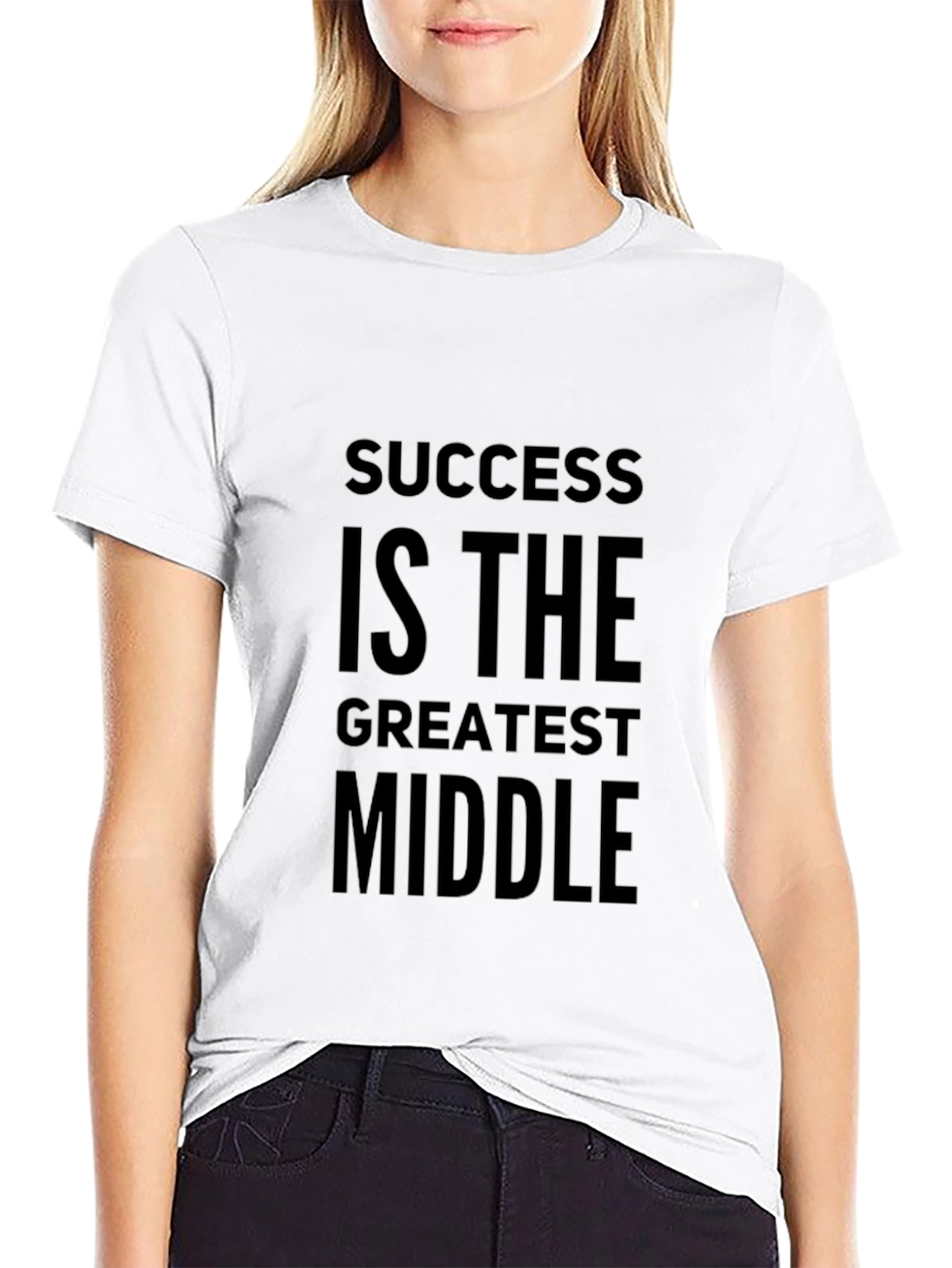 Black Success Is The Greatest Middle T-Shirt - Motivational view 9