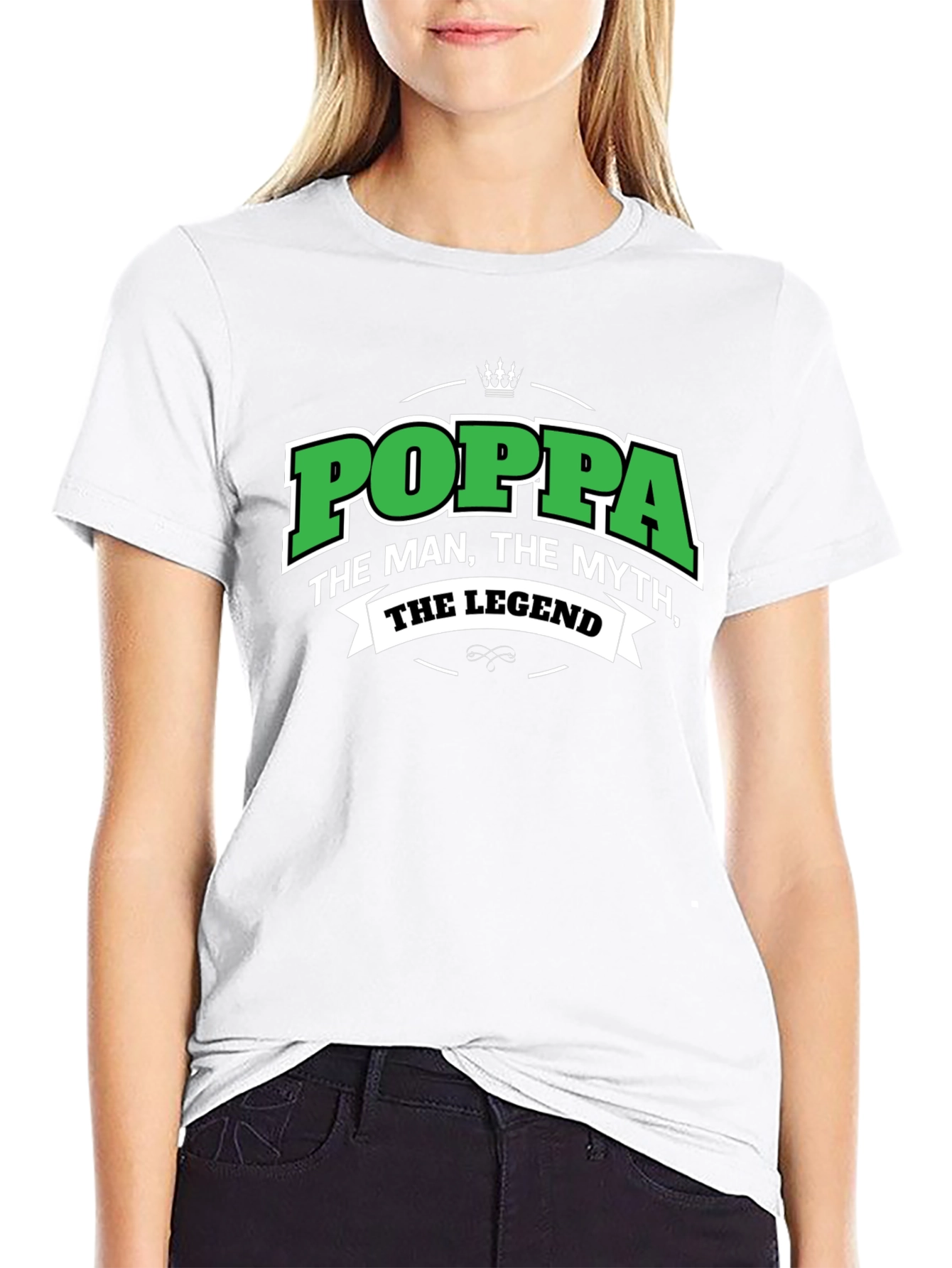 Black Poppa The Man, The Myth, The Legend T-Shirt view 9