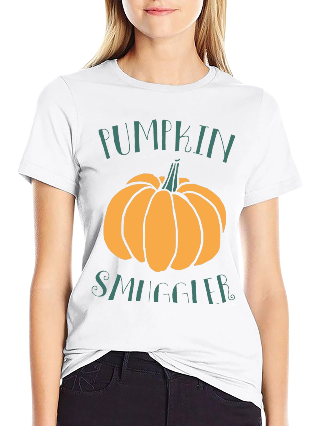 Black Pumpkin Smuggler T-Shirt - Fall Apparel view 9