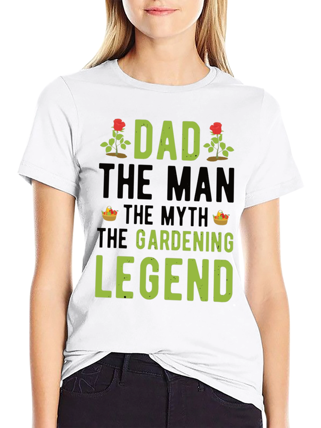 Black Dad, The Gardening Legend T-Shirt - Perfect Gift! view 9