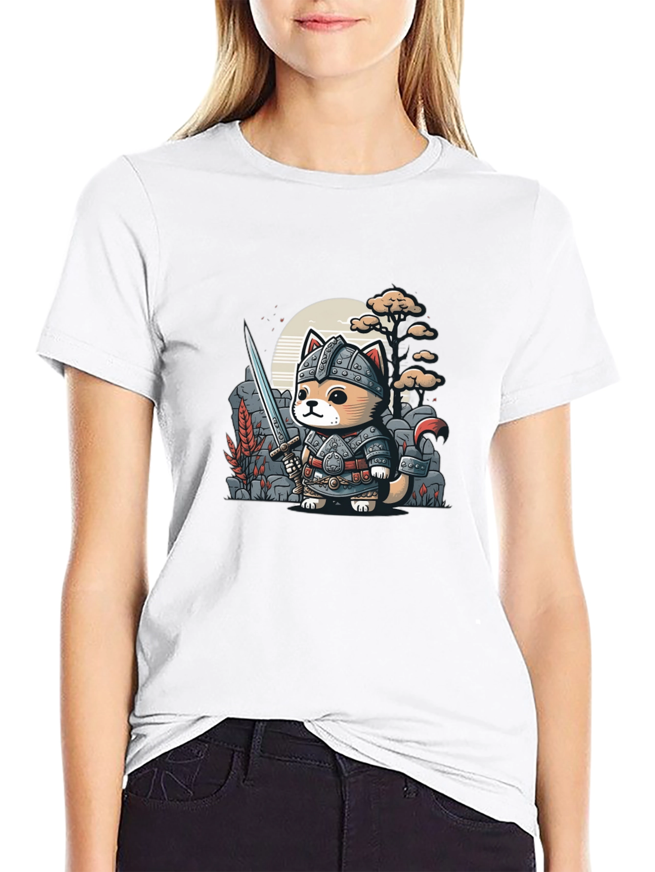 Black Warrior Cat T-Shirt view 9