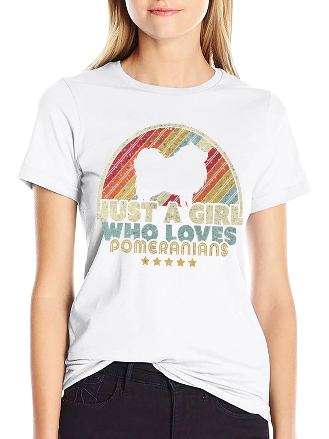 Black Pomeranian Lover Women's T-Shirt view 9