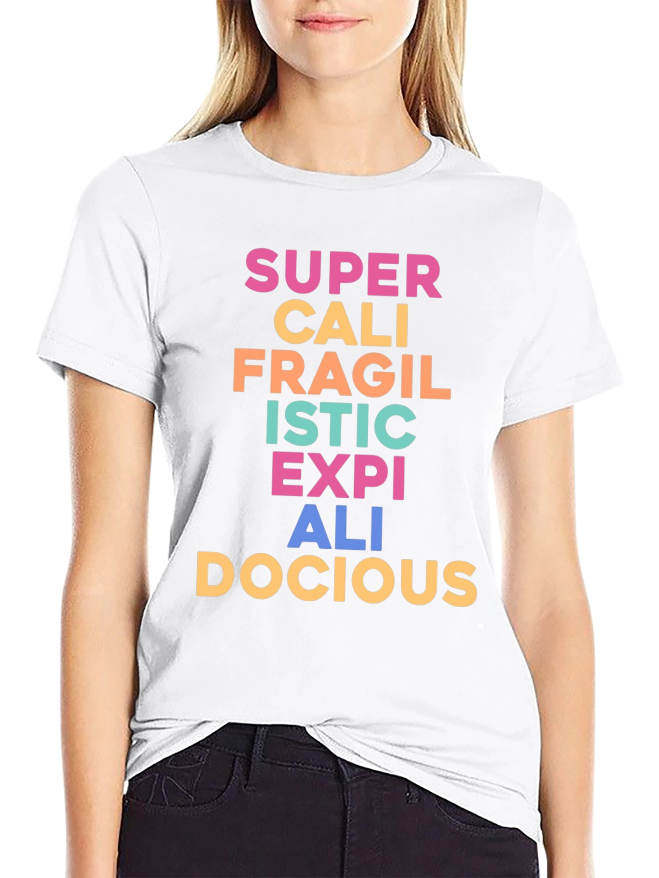 Black Supercalifragilisticexpialidocious T-Shirt view 9