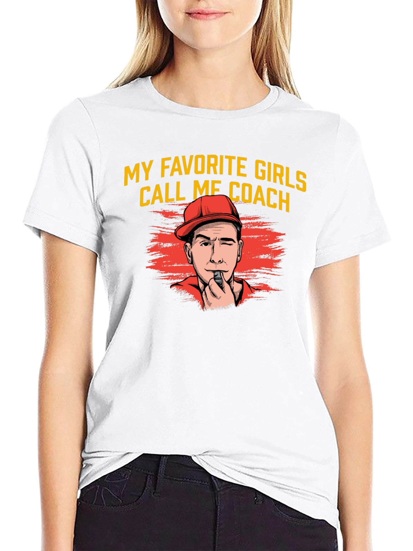 Black My Favorite Girls Call Me Coach T-Shirt view 9