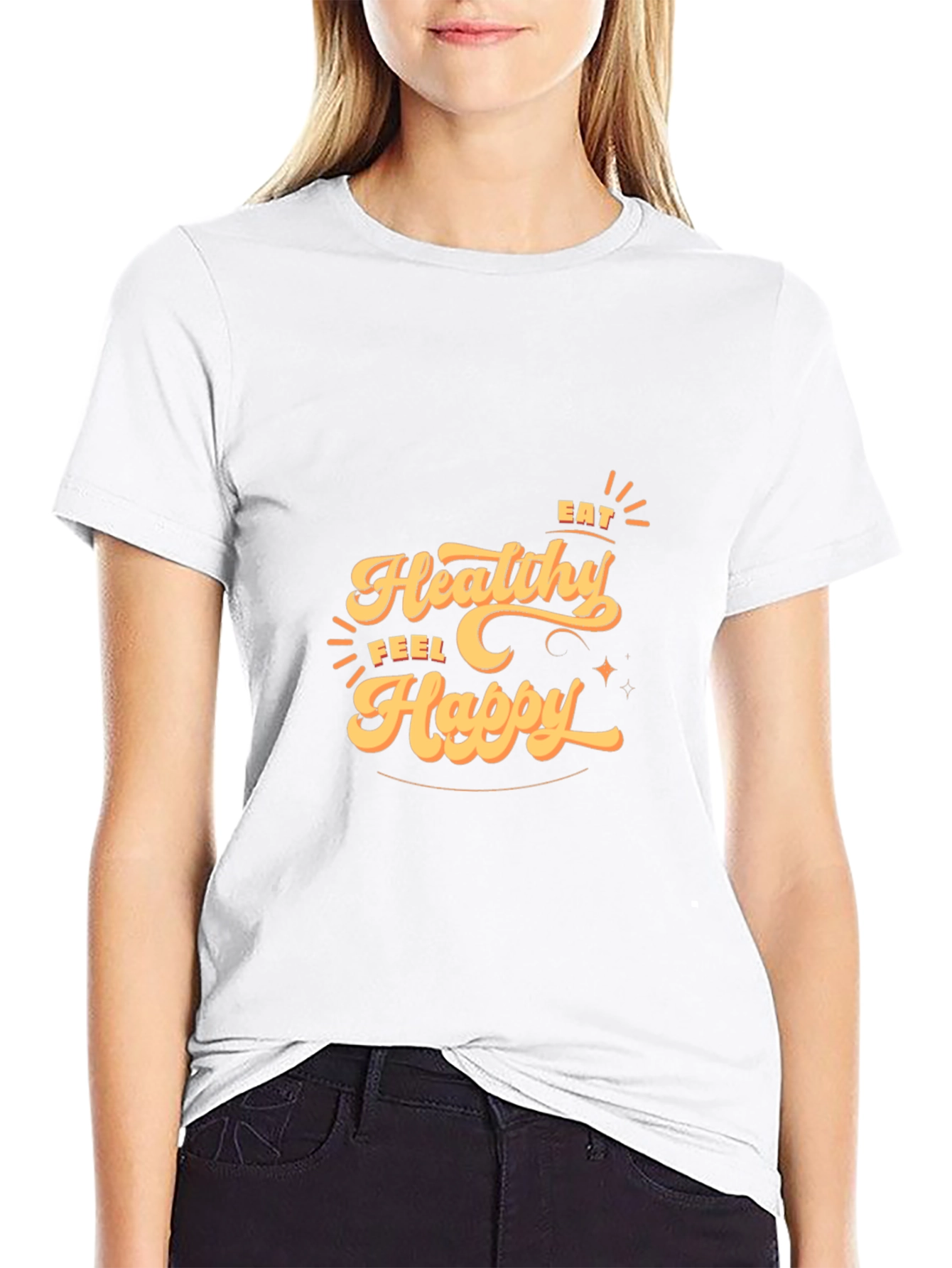Eat Healthy, Feel Happy T-Shirt - 9