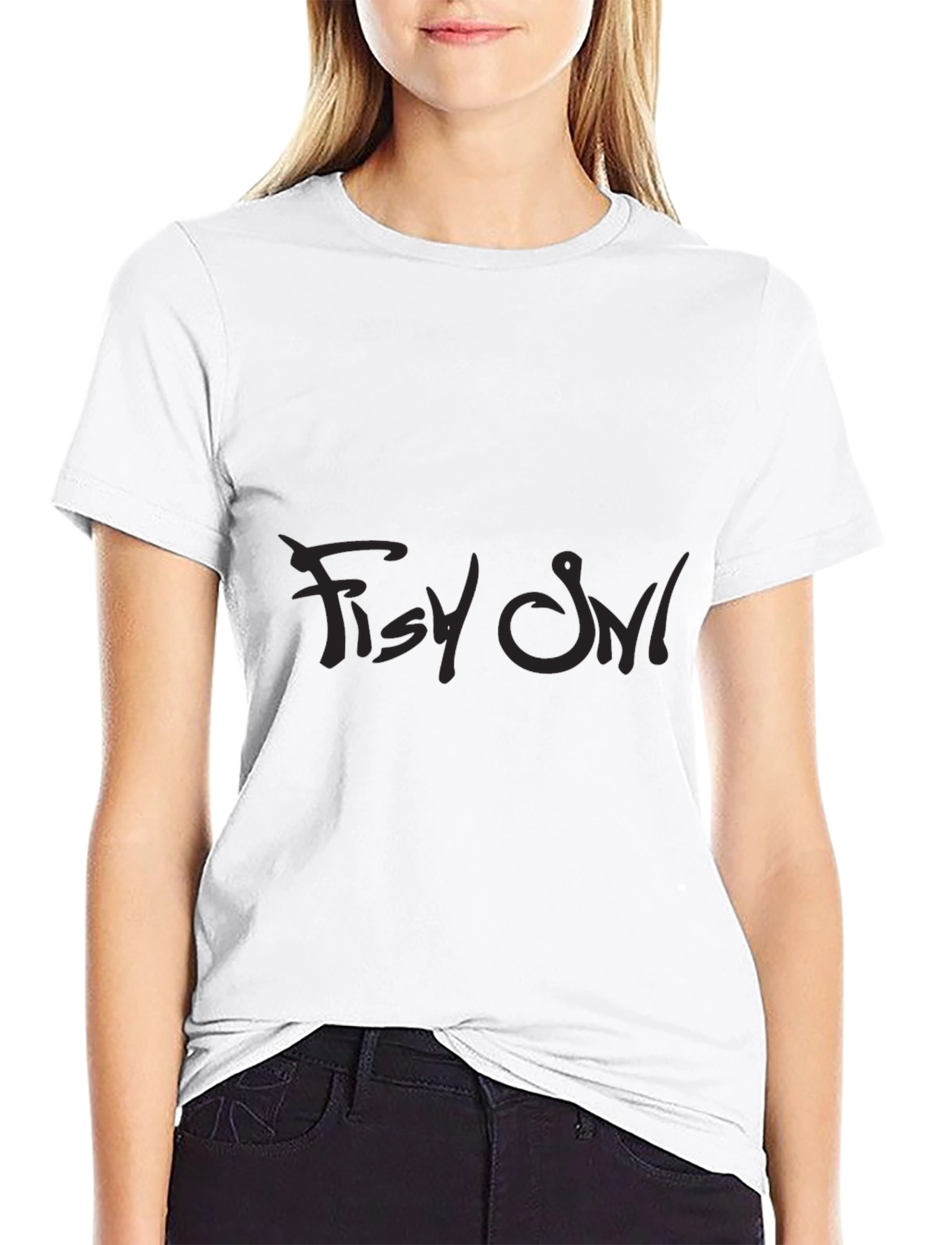 Black Dark Graphic Tee - Fishy Owl view 9