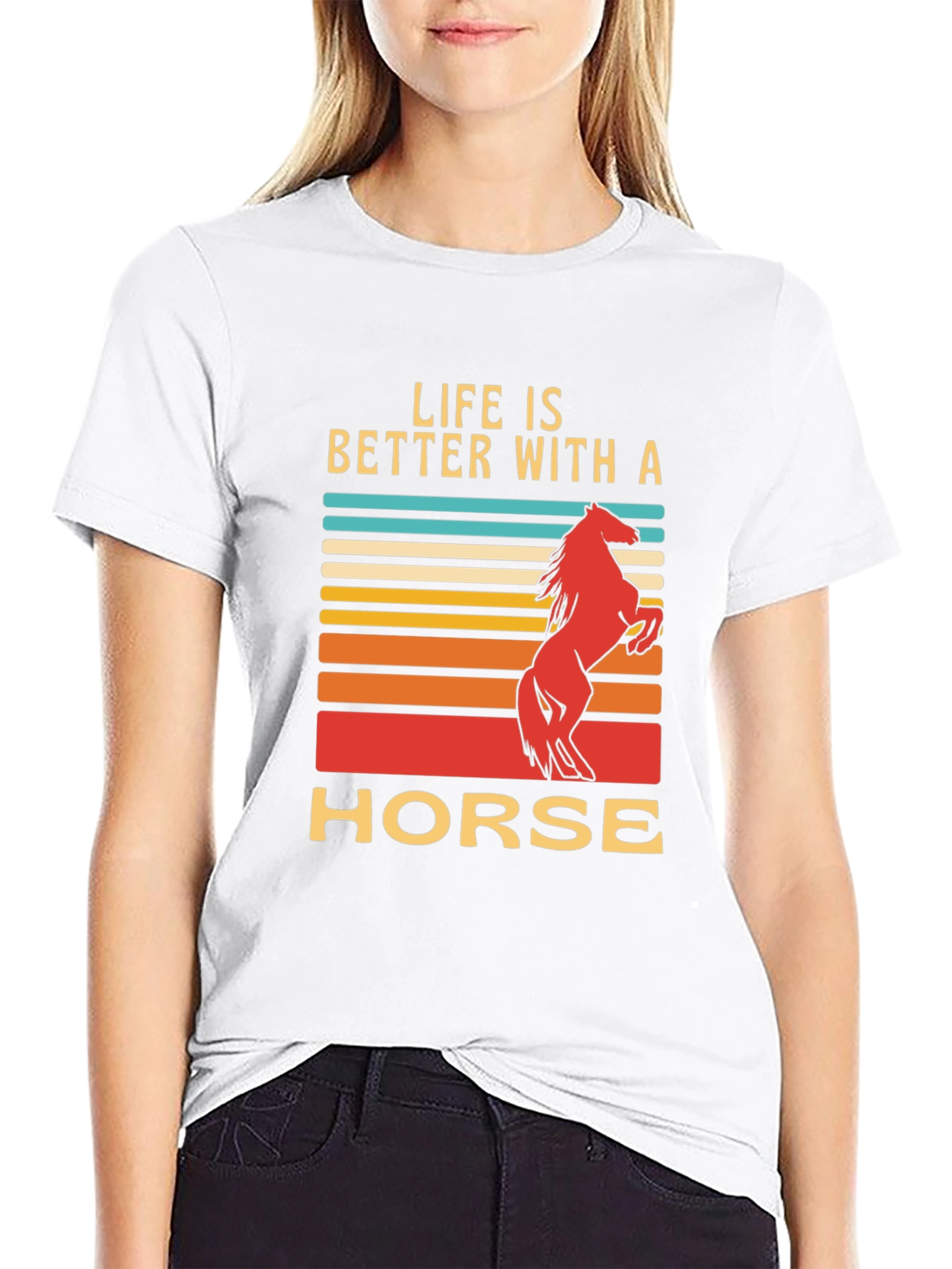 Black Life is Better with a Horse T-Shirt view 9