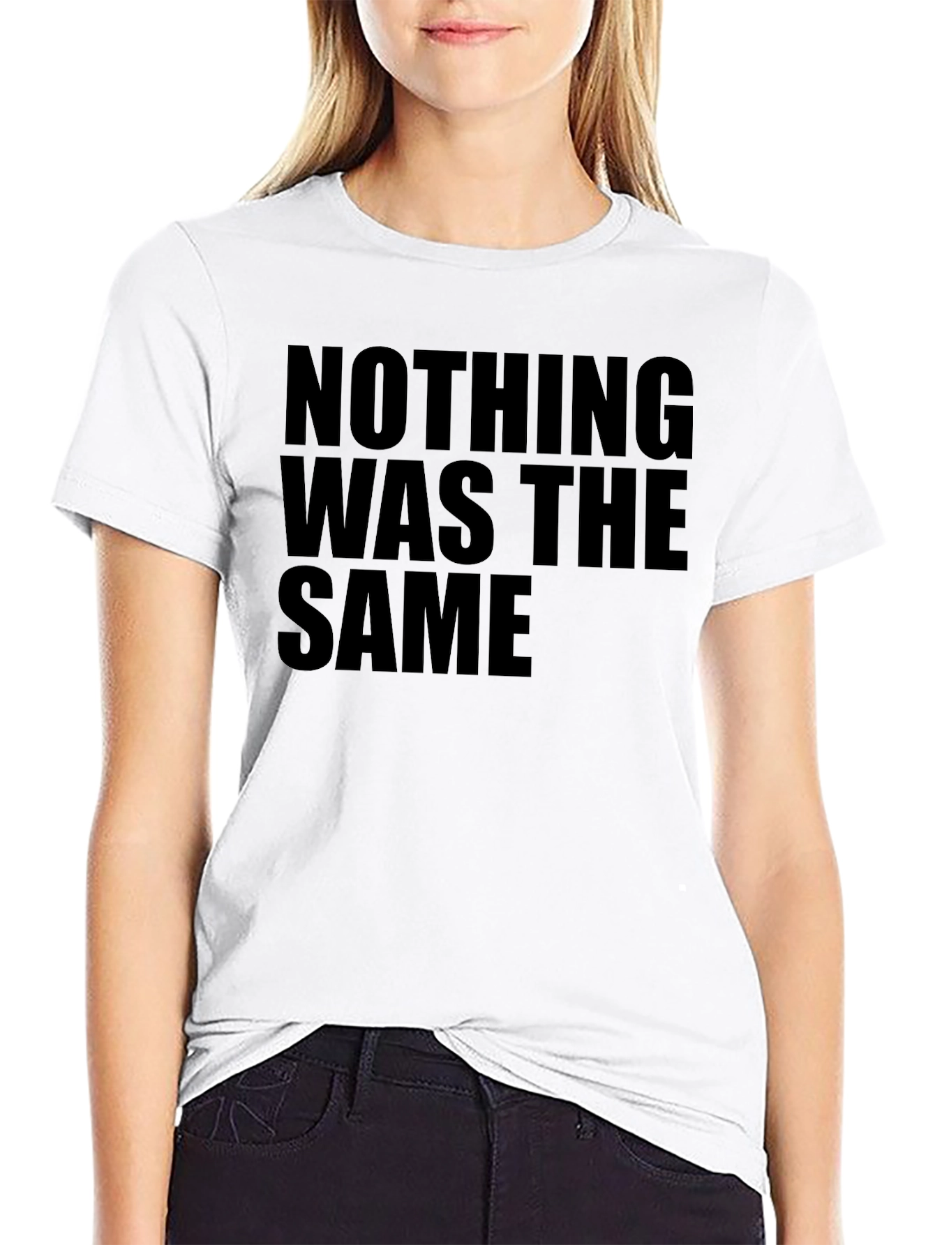 Black Nothing Was The Same Black Graphic Tee view 9