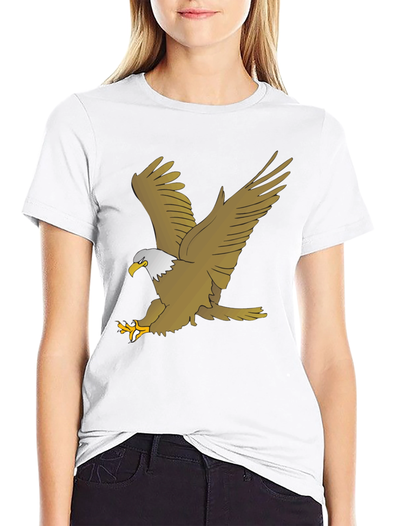 Black Eagle Graphic Black T-Shirt view 9