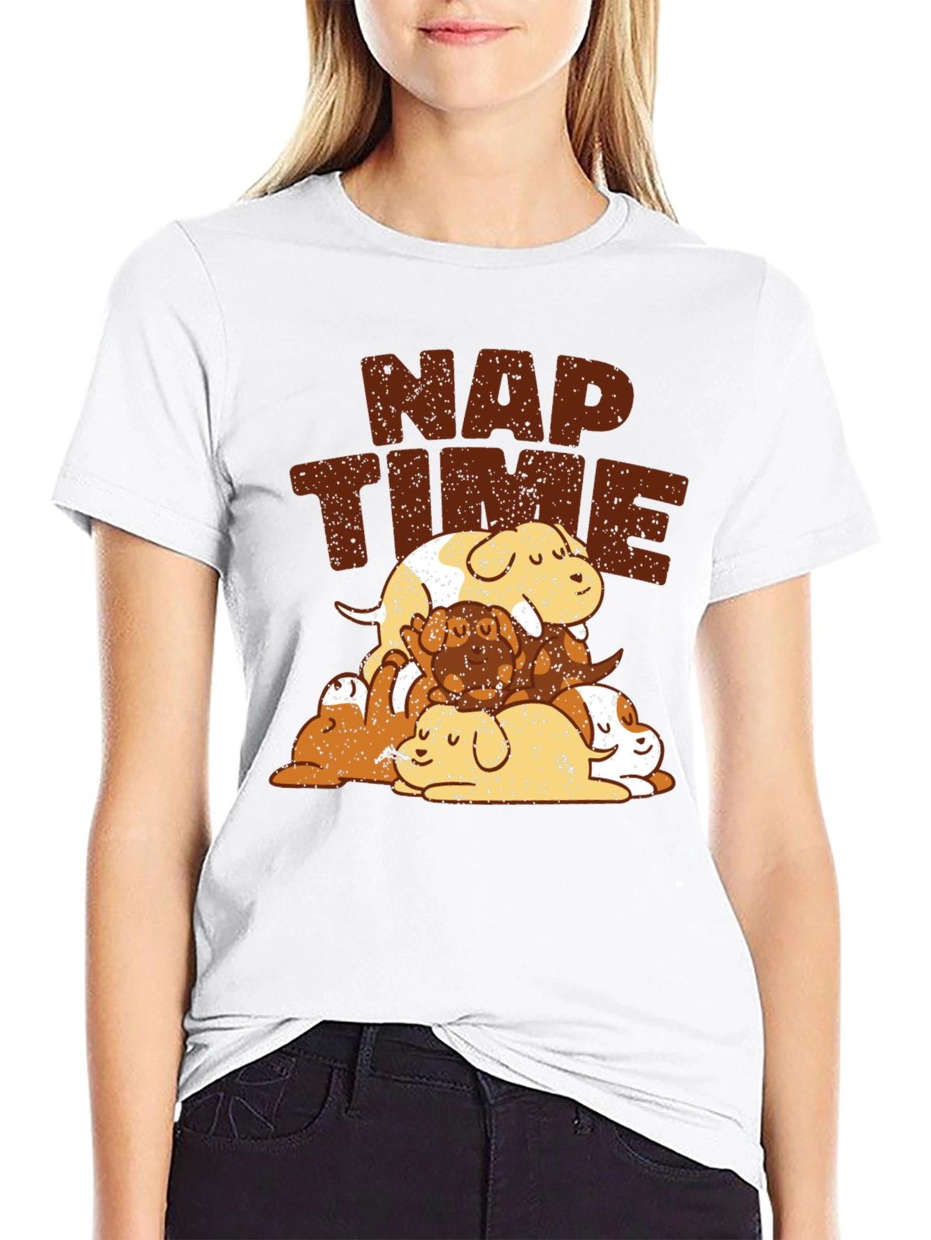 Black Nap Time Dogs Graphic Tee view 9