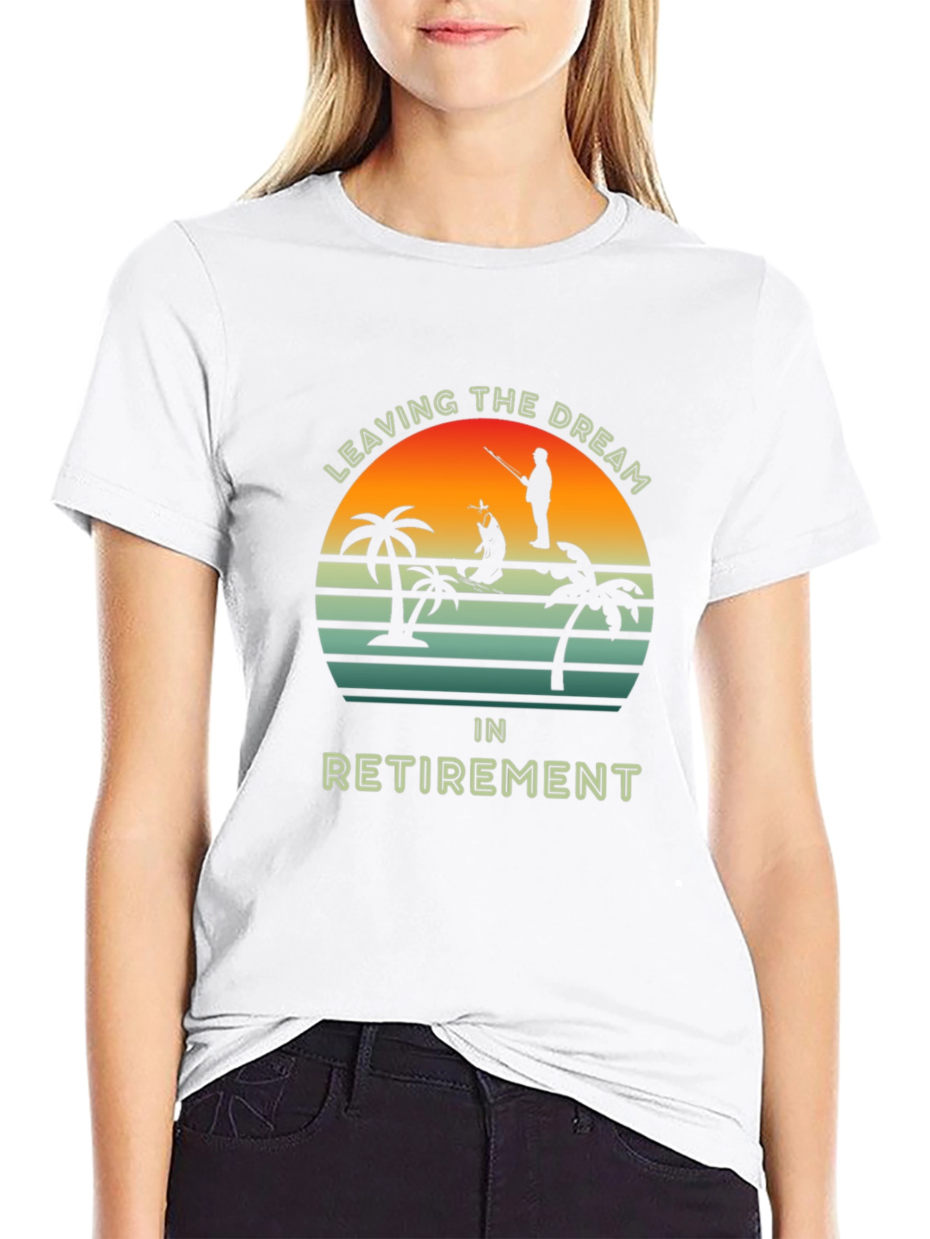 Black Leaving The Dream In Retirement T-Shirt view 9