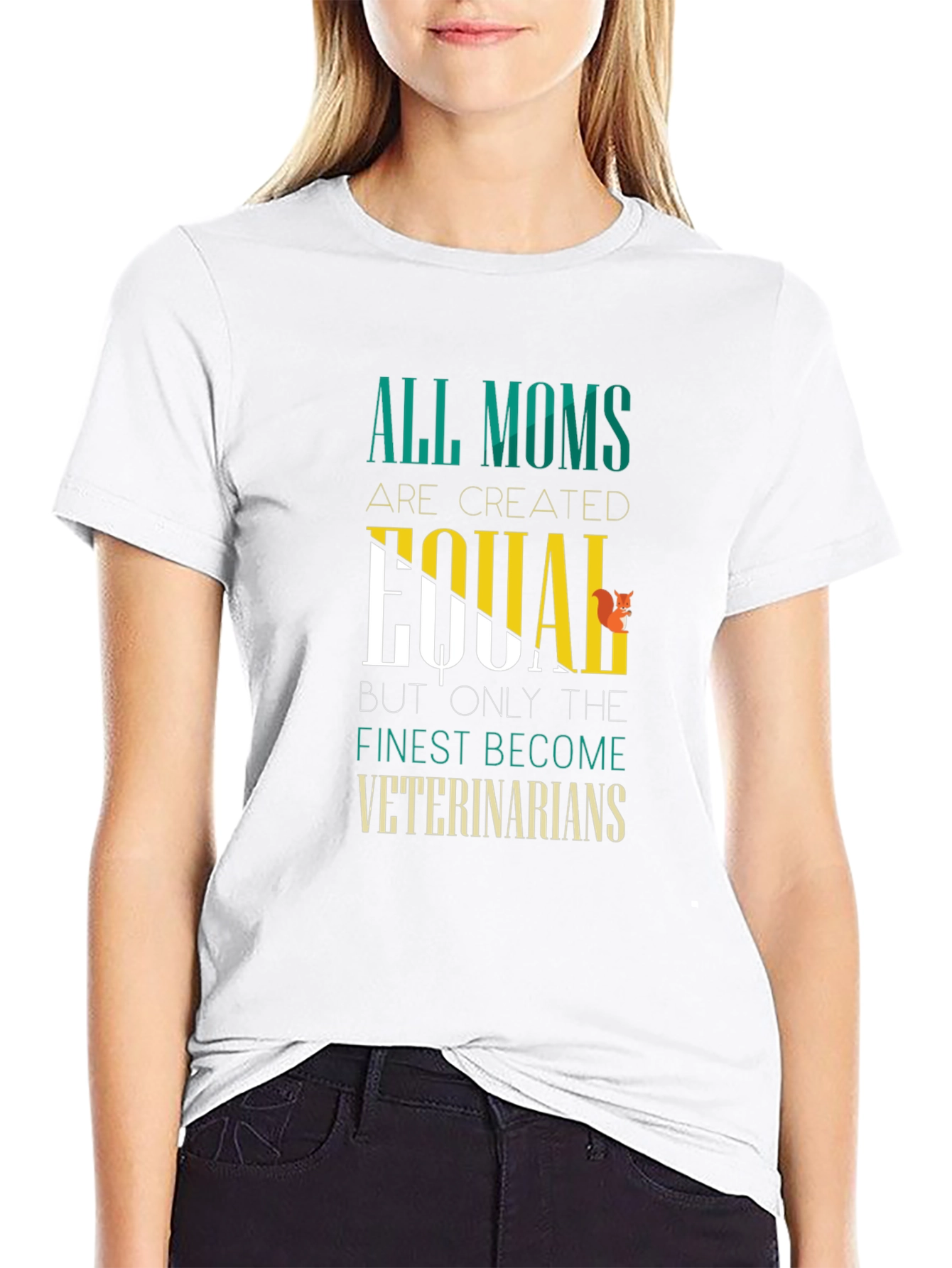 Black All Moms Become Veterinarians Black T-Shirt view 9