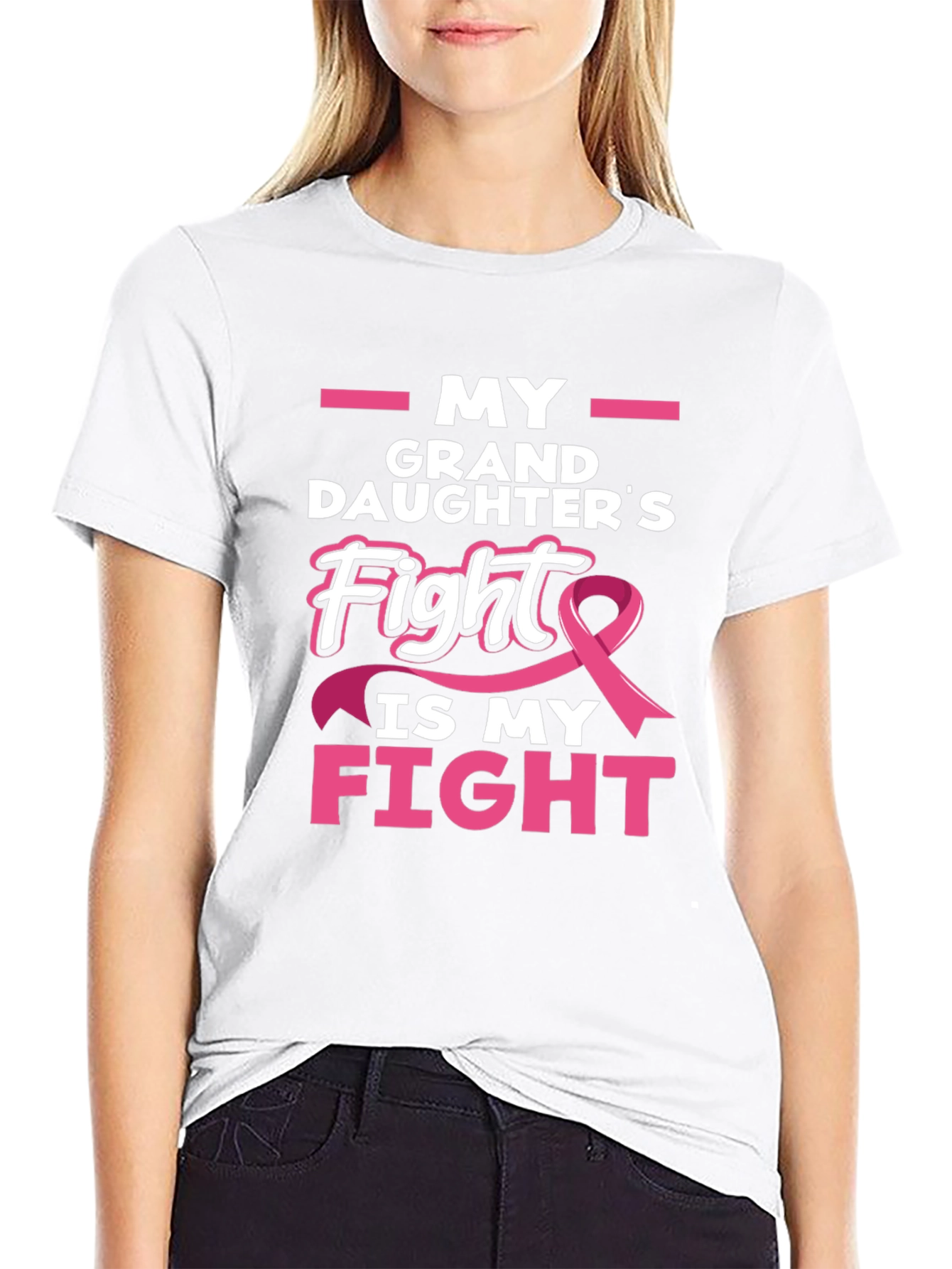 Black Granddaughter's Fight Is My Fight T-Shirt view 9
