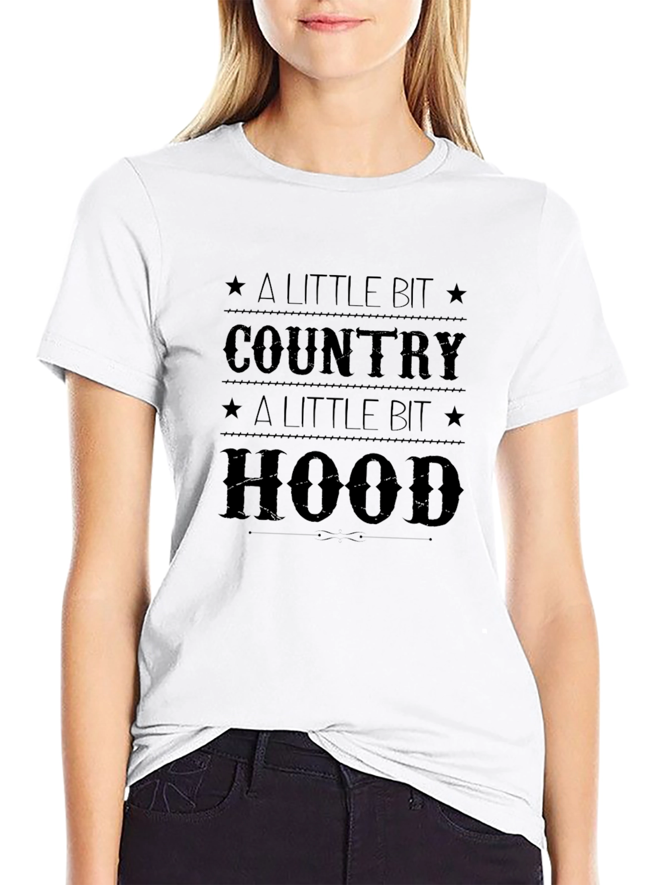 Black Country Hood T-Shirt - Classic Black view 9